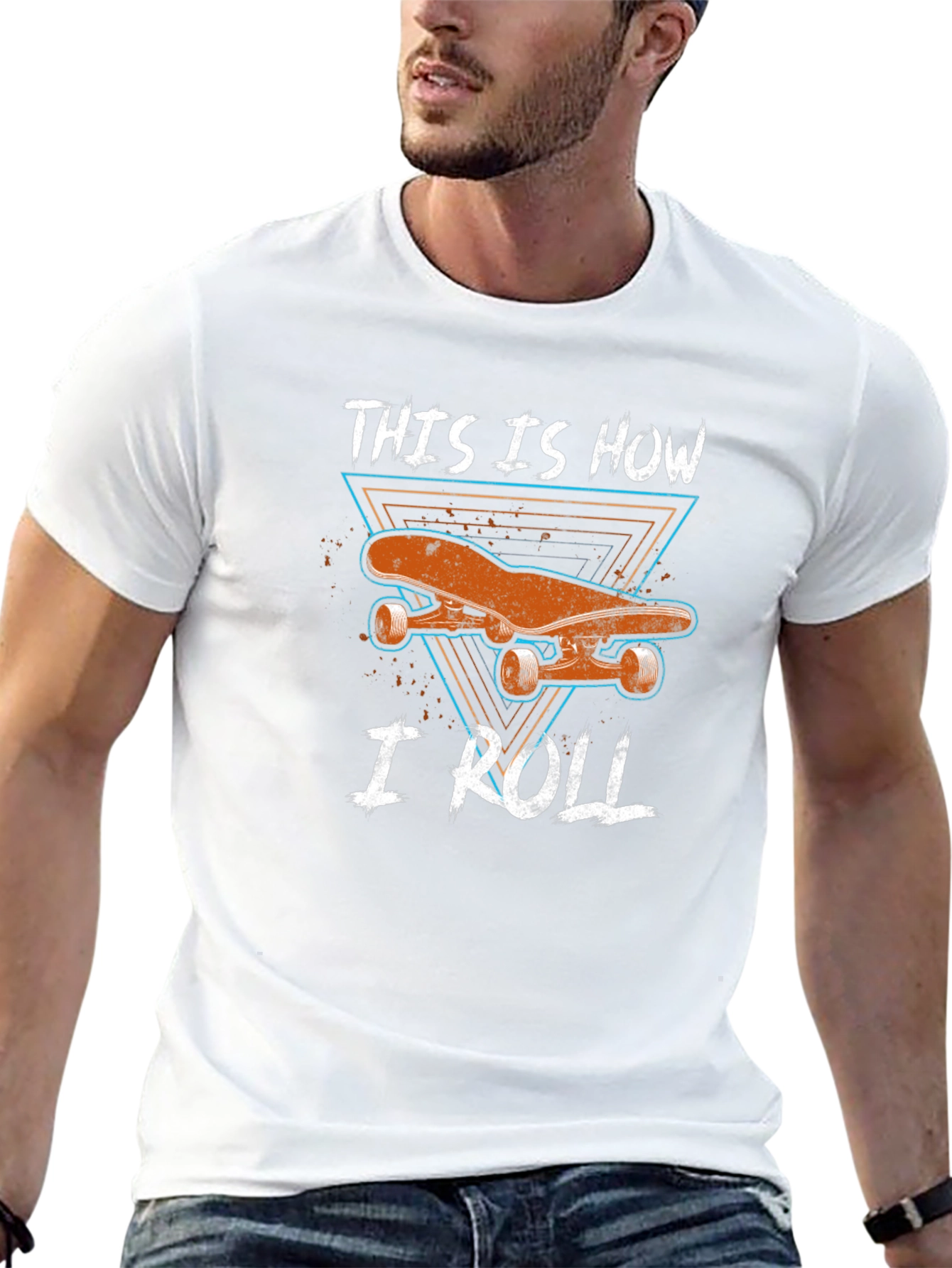 Skateboard Graphic Tee - This is How I Roll