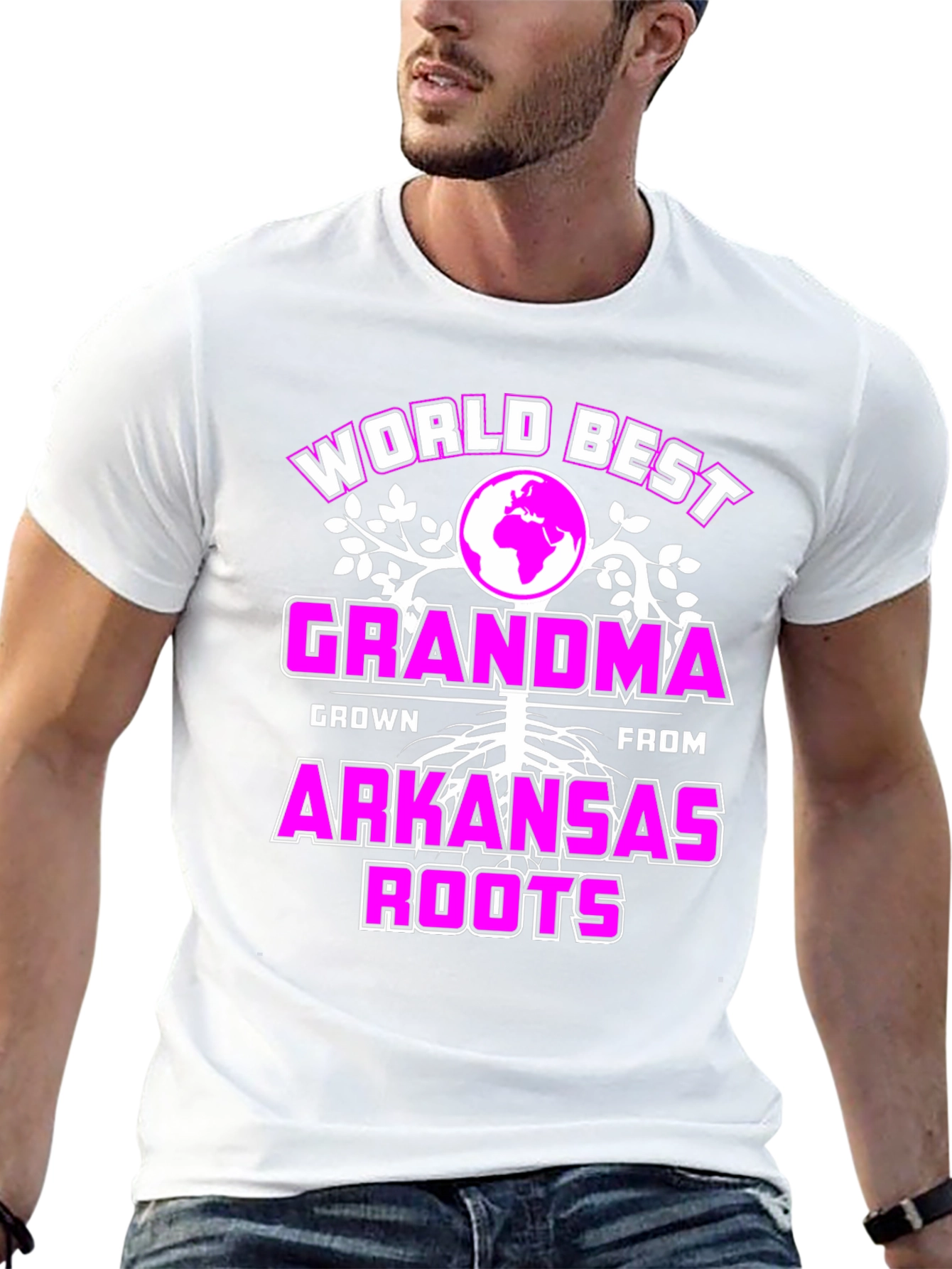 Worlds Best Grandma T-Shirt - Arkansas Roots