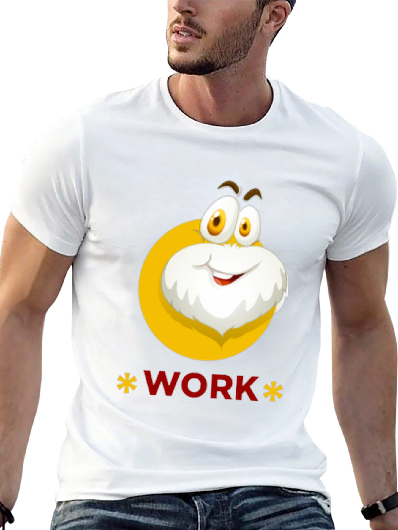 Funny Cartoon Character Work Graphic T-Shirt