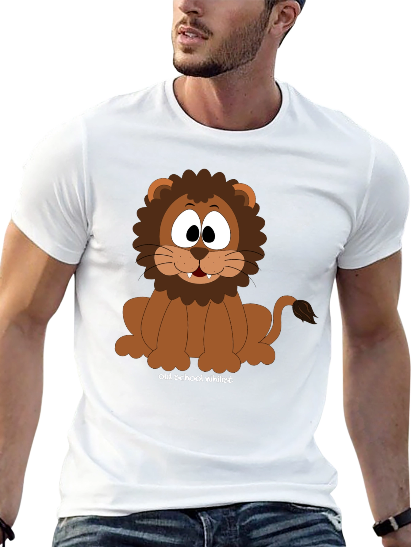 Cartoon Lion T-Shirt - Old School Nihilist