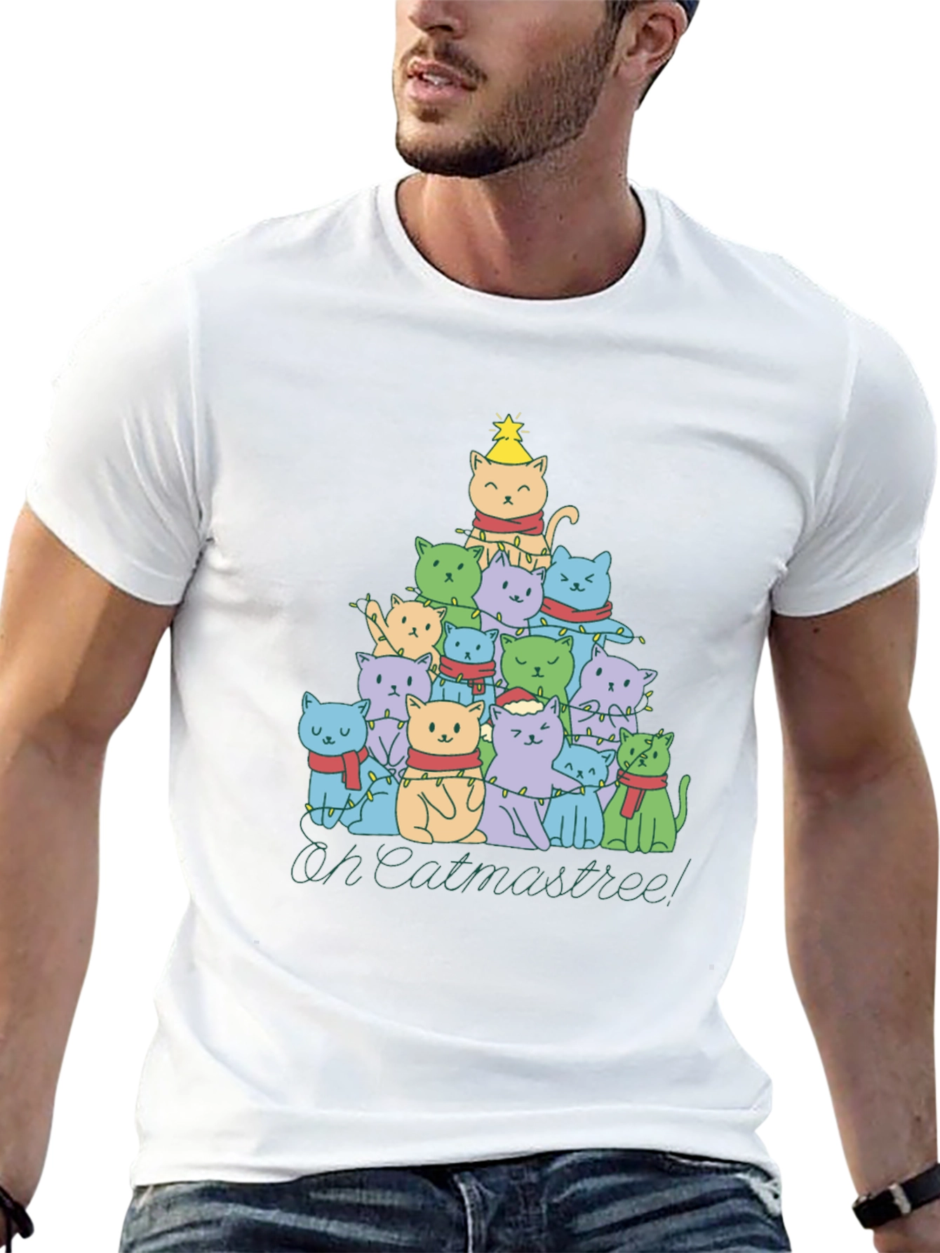 Oh Catmastree! Christmas Cats T-Shirt