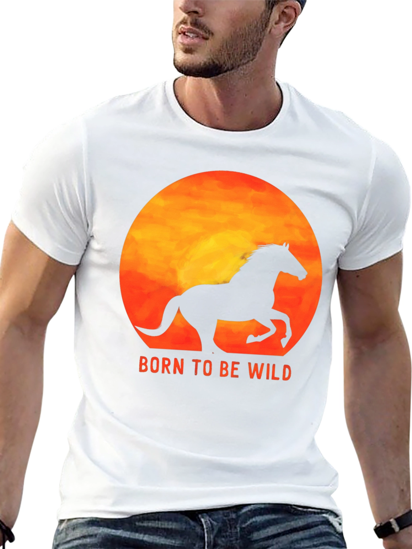 Born to Be Wild Horse Graphic Tee