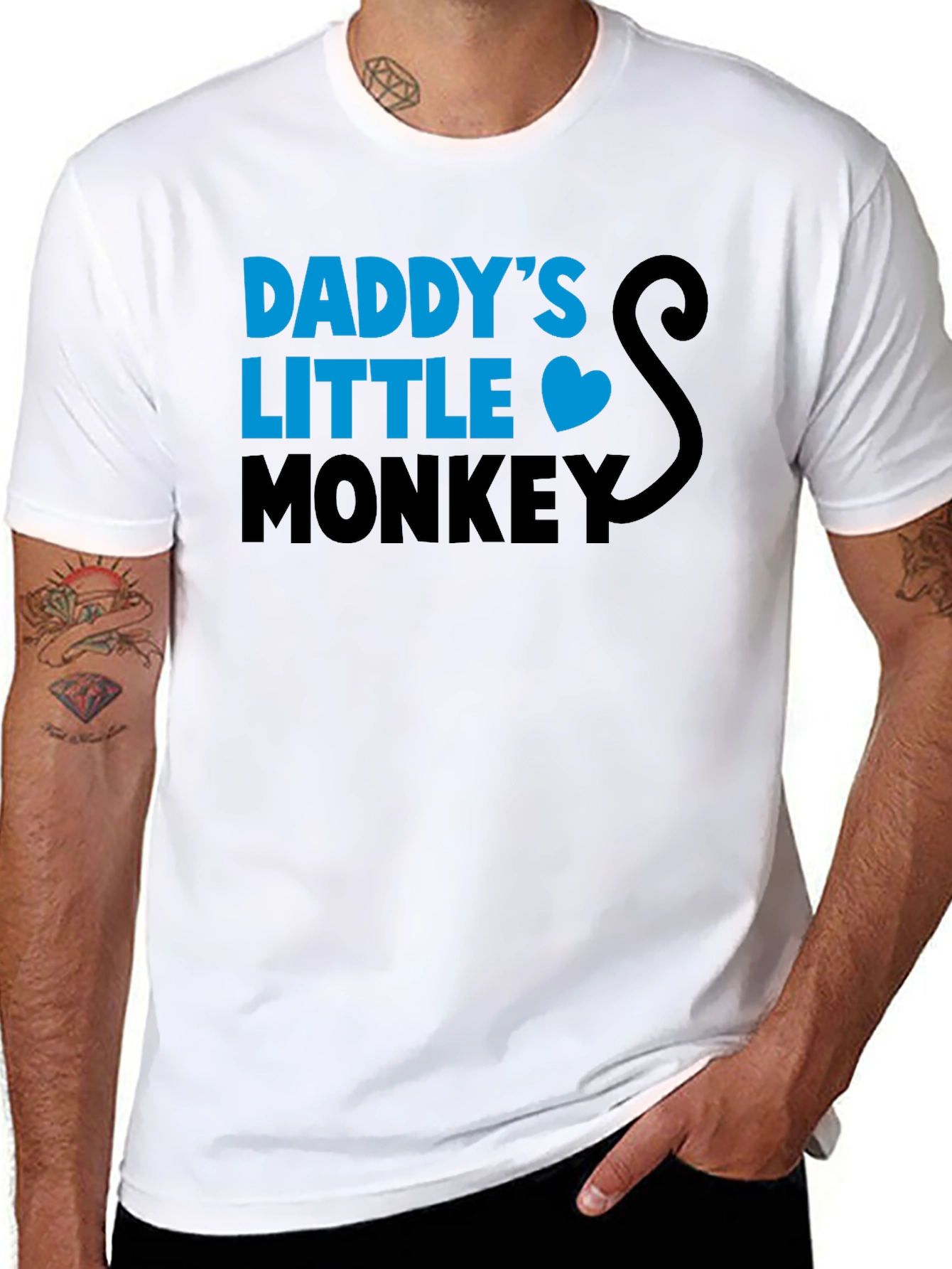 Daddys Little Monkey Graphic T-Shirt