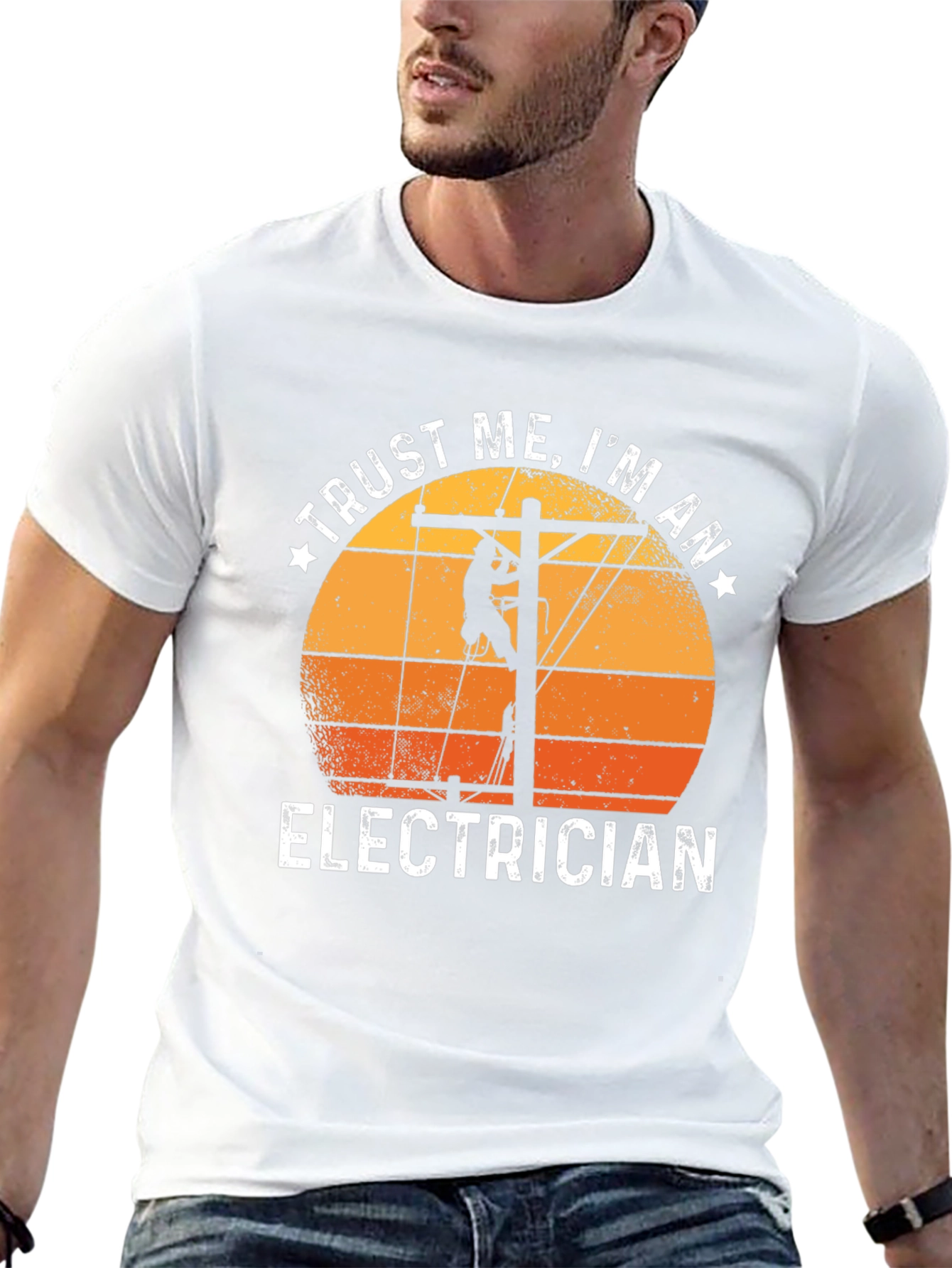 Trust Me Im An Electrician Black T-Shirt