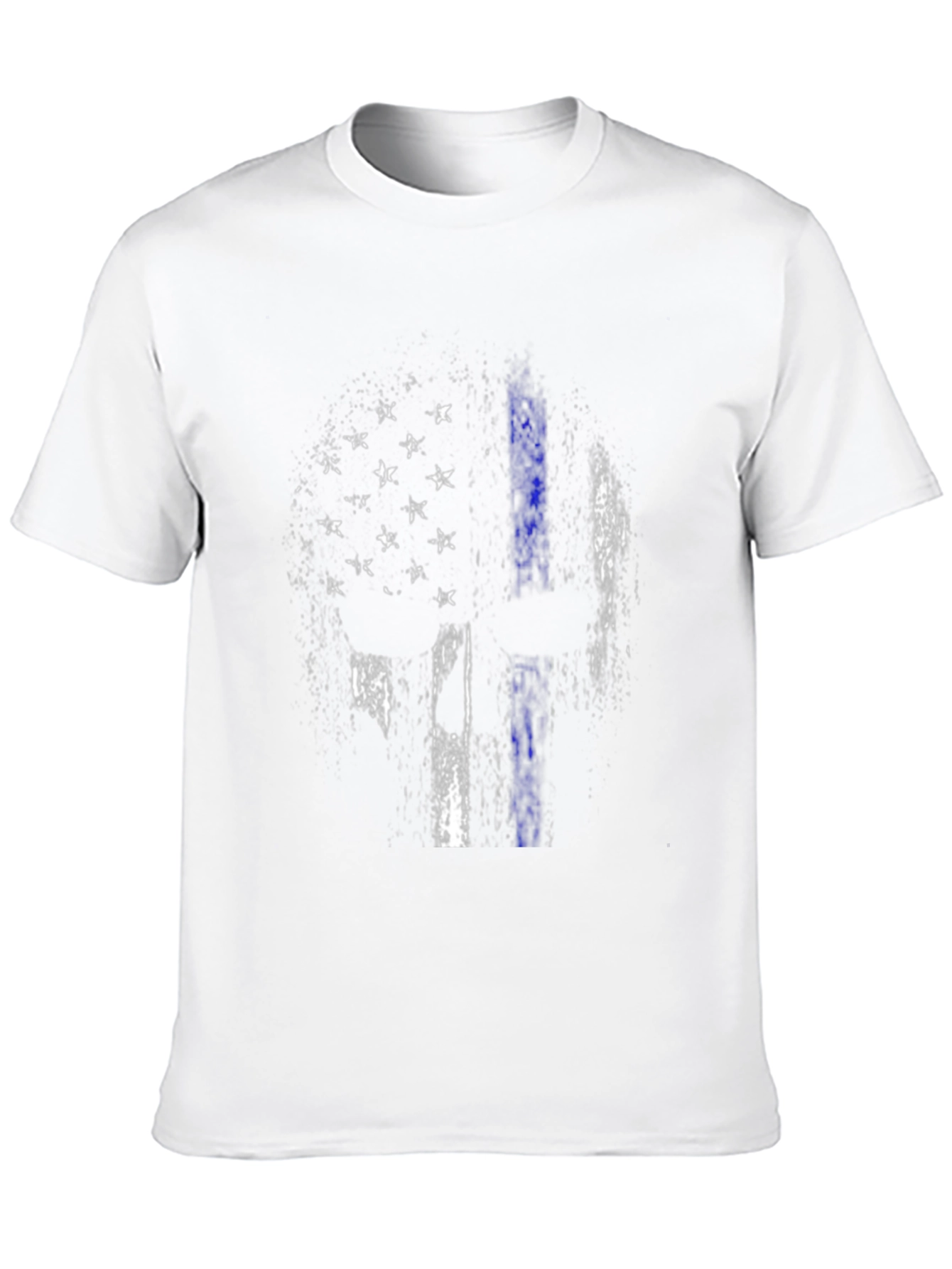 Distressed American Flag Thin Blue Line T-Shirt