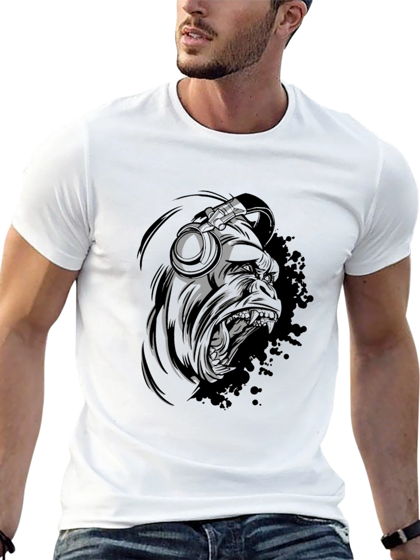 Urban Gorilla Graphic Tee - Black