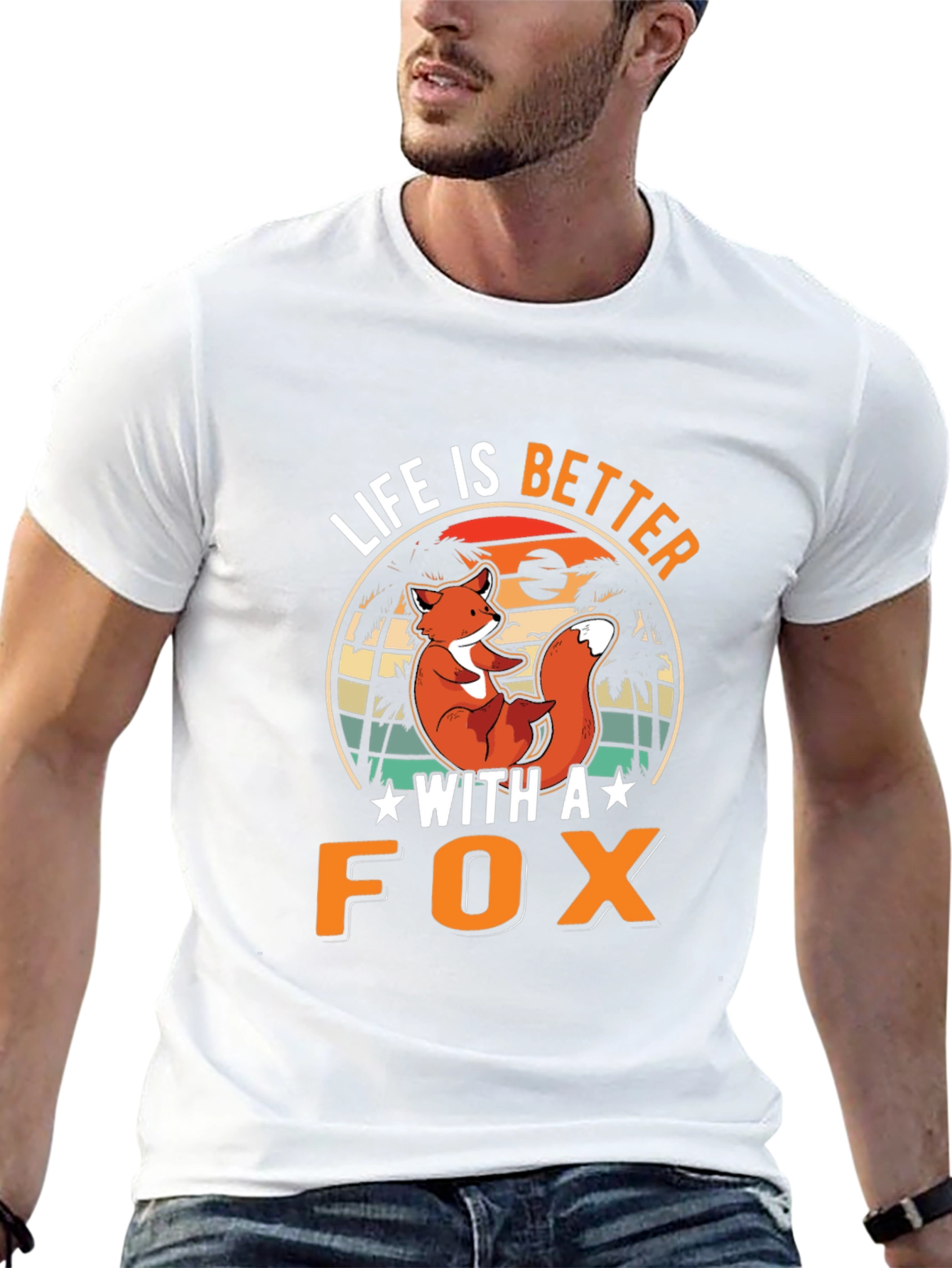 Life is Better With a Fox Graphic T-Shirt