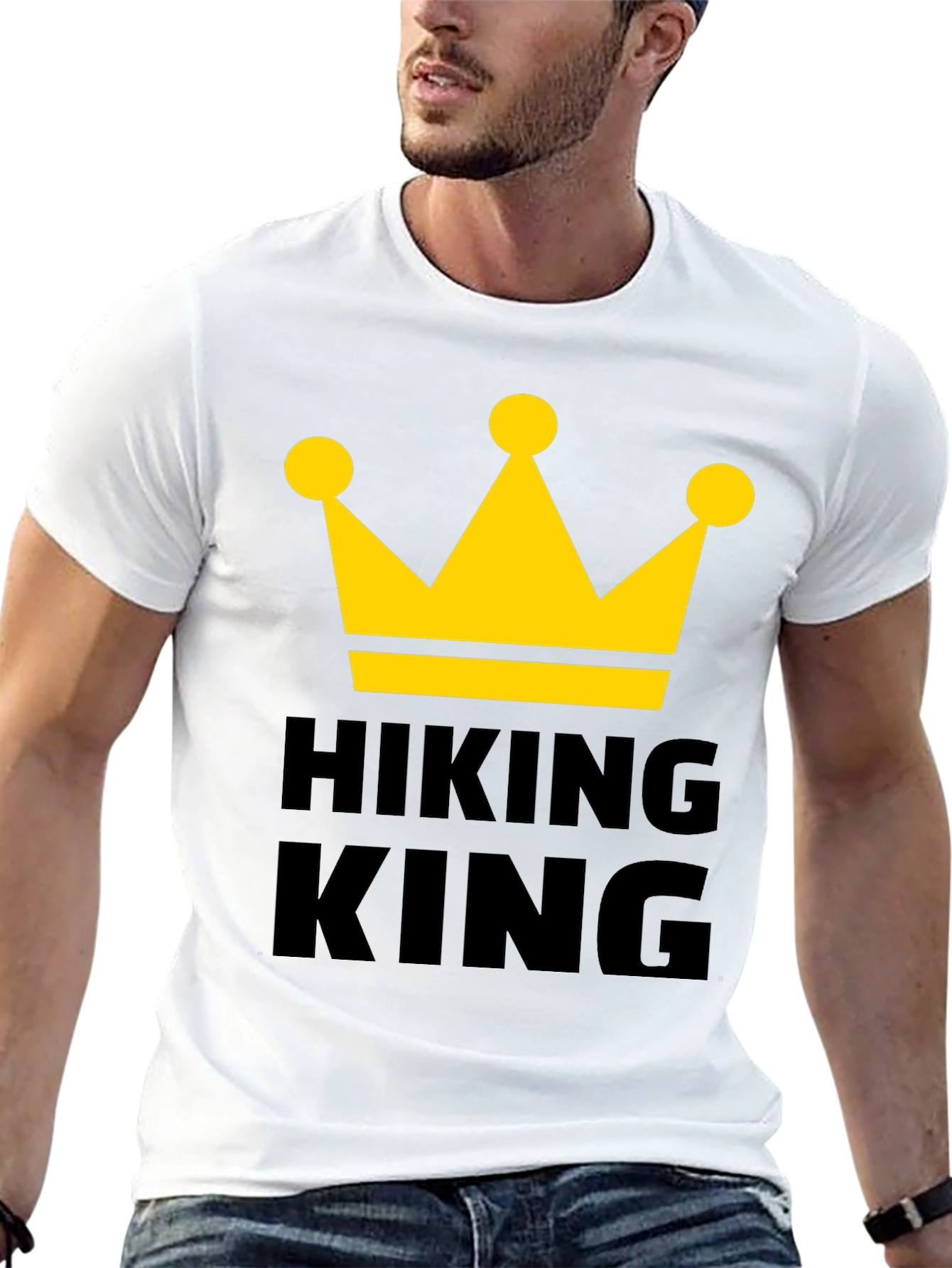 Hiking King T-Shirt - Crown Graphic Tee