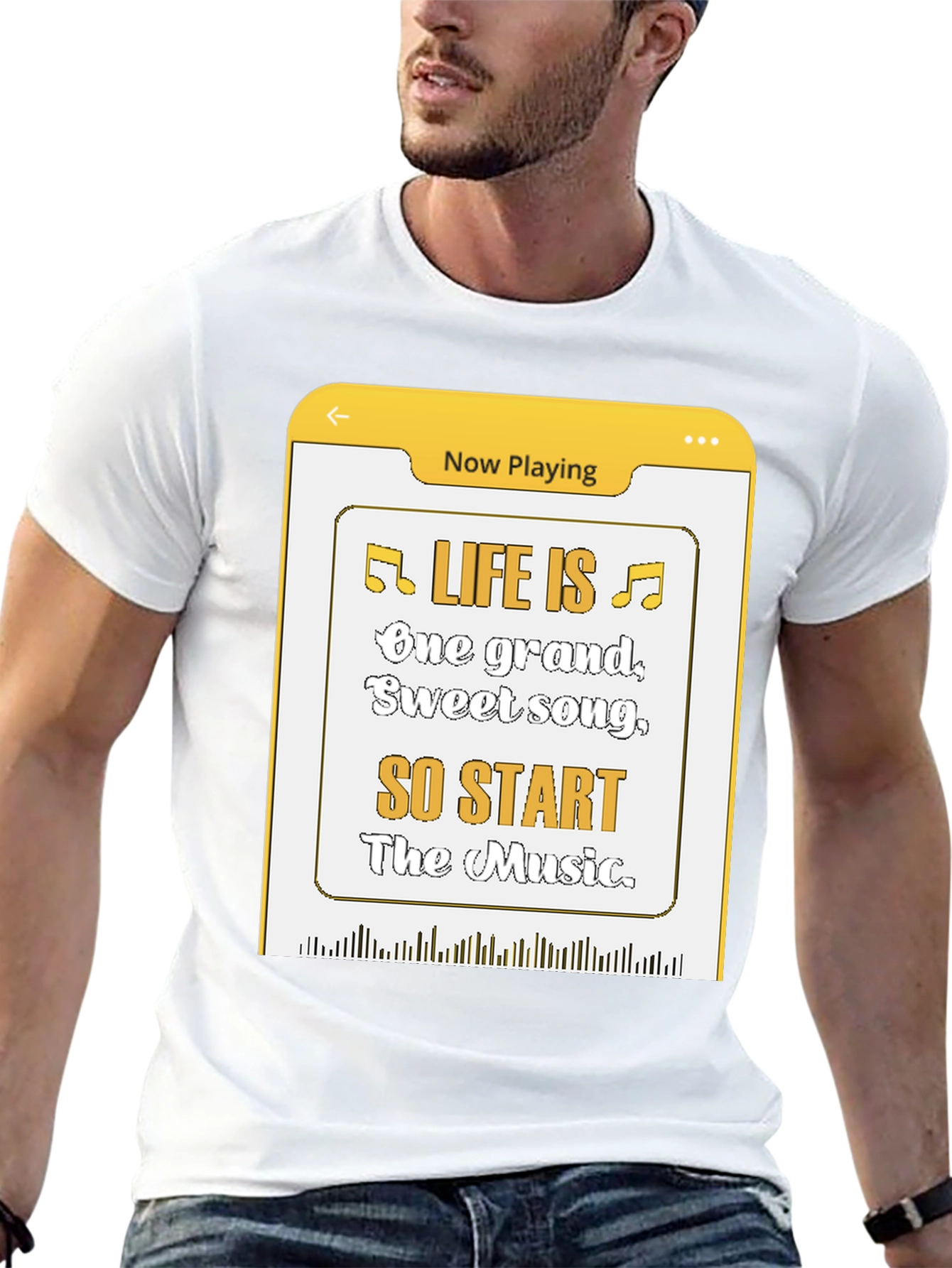 Life Is Music T-Shirt - Now Playing Graphic Tee