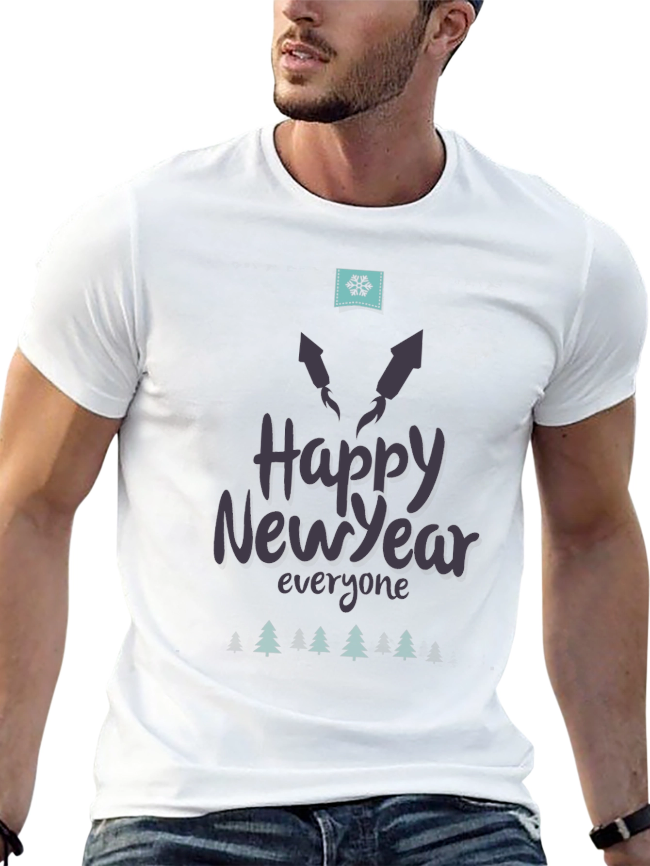 Happy New Year Black T-Shirt