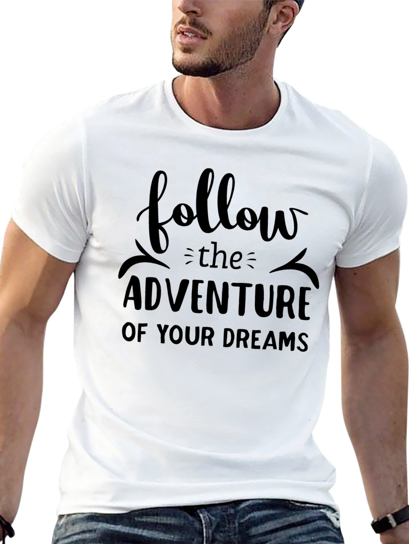 Adventure Dreams Black Graphic Tee