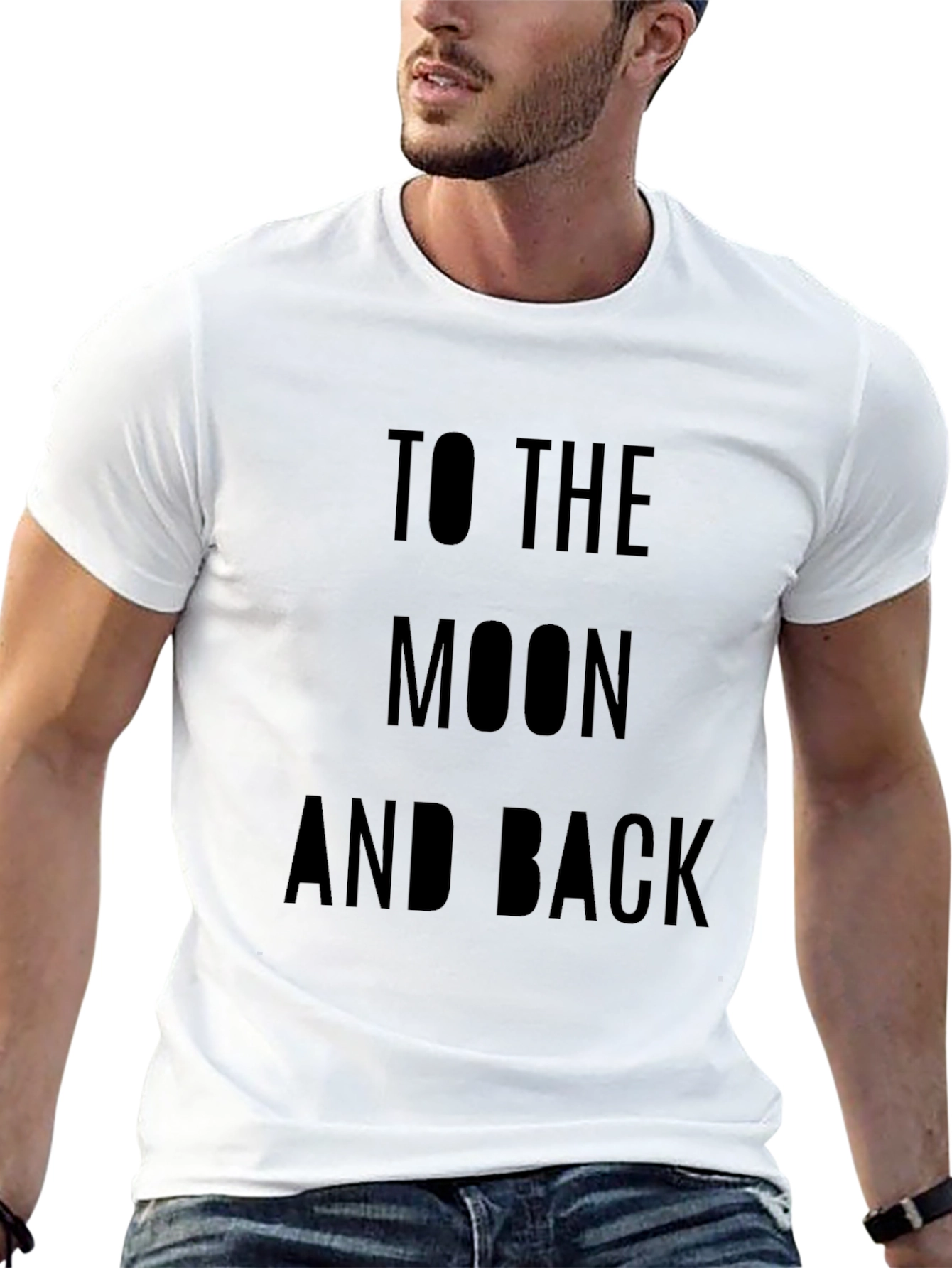 To The Moon And Back Black T-Shirt