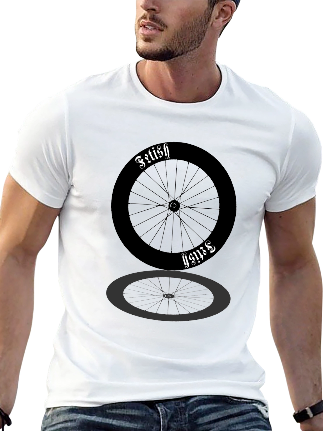 Fetish Cycle Wheel Black T-Shirt