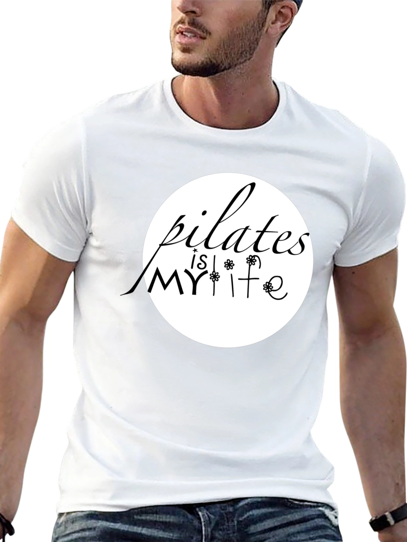 Pilates is My Life Graphic Tee - Black