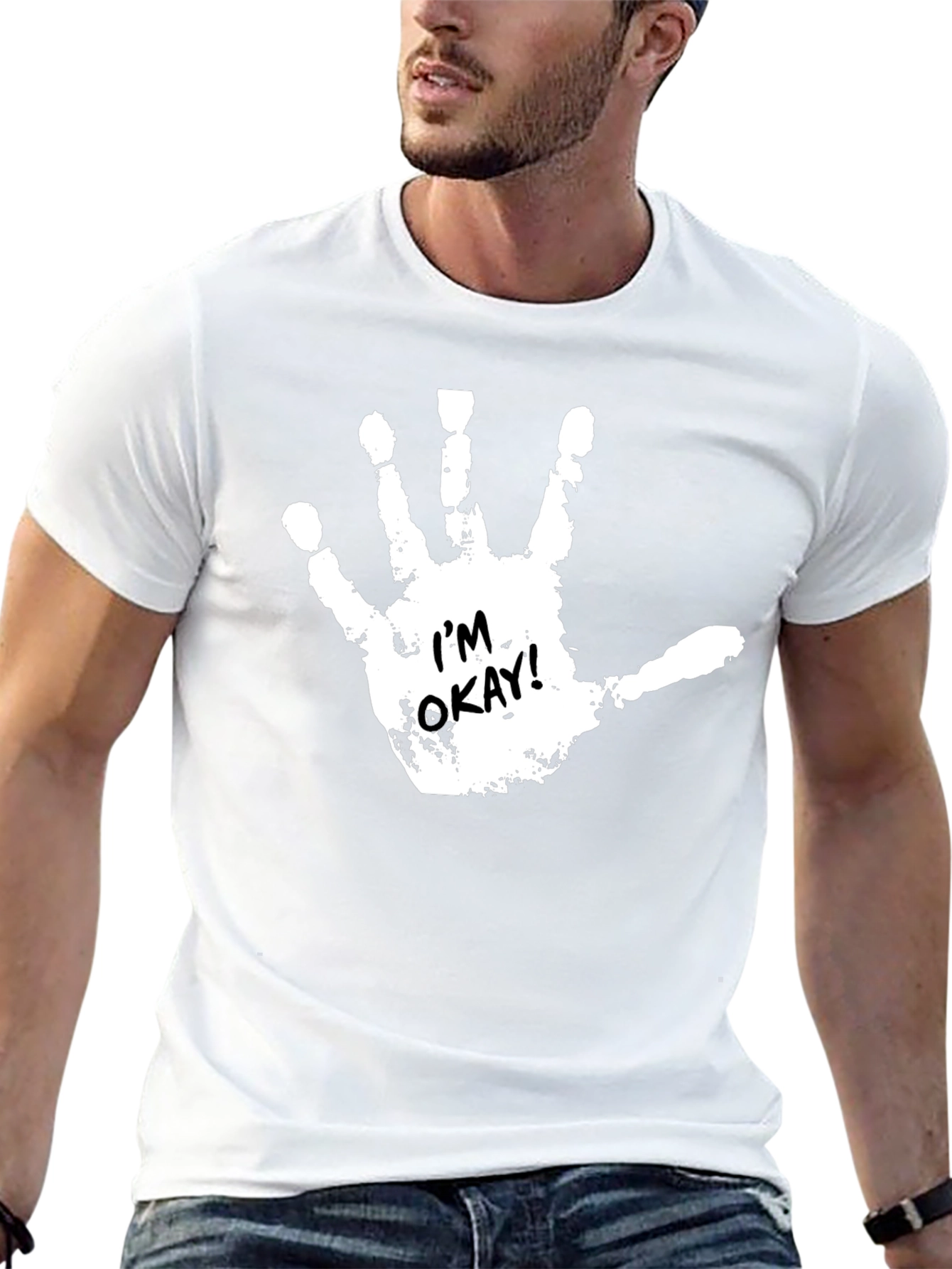 Im Okay Handprint T-Shirt - Adult Humor Tee