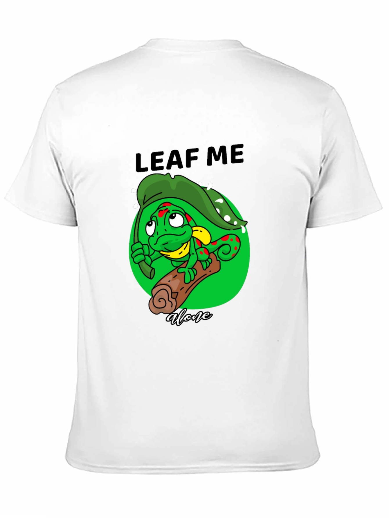 Leaf Me Alone Chameleon T-Shirt