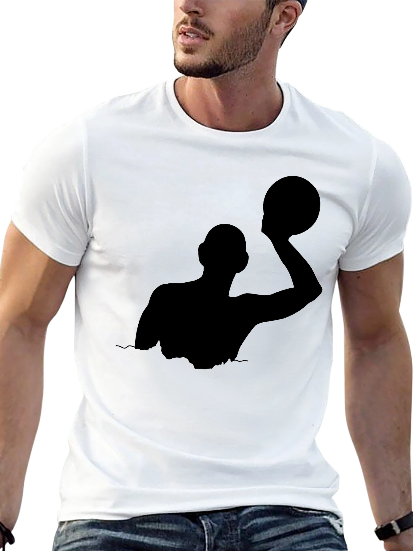 Water Polo Player Silhouette T-Shirt