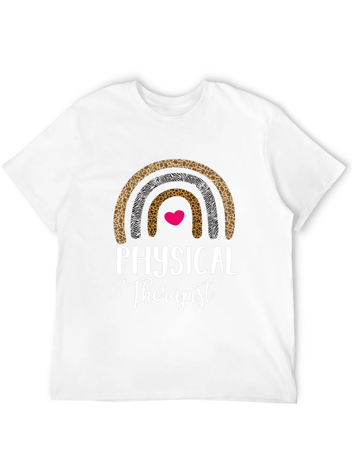 Physical Therapist Rainbow Graphic Tee