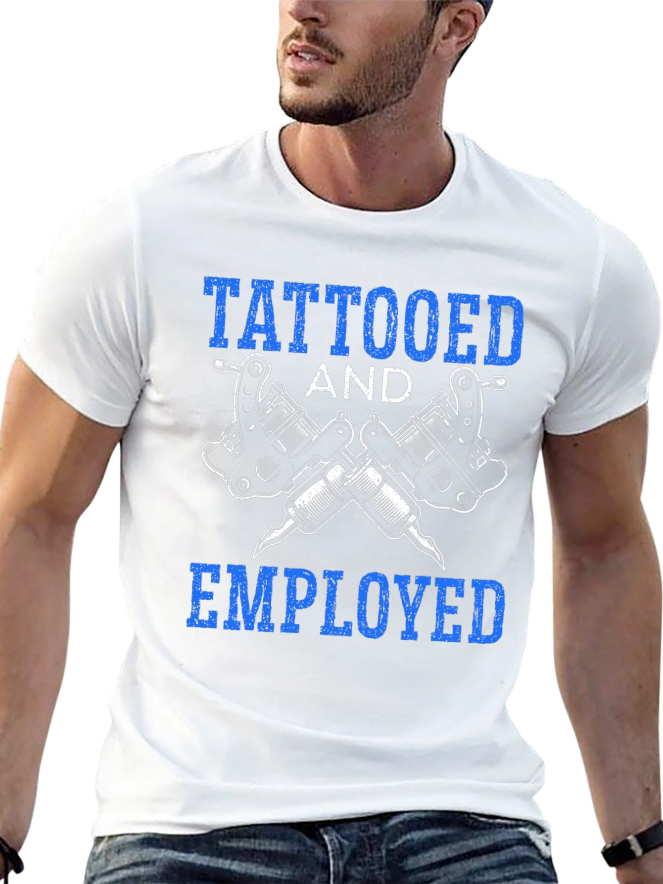 Tattooed and Employed Graphic T-Shirt - Black
