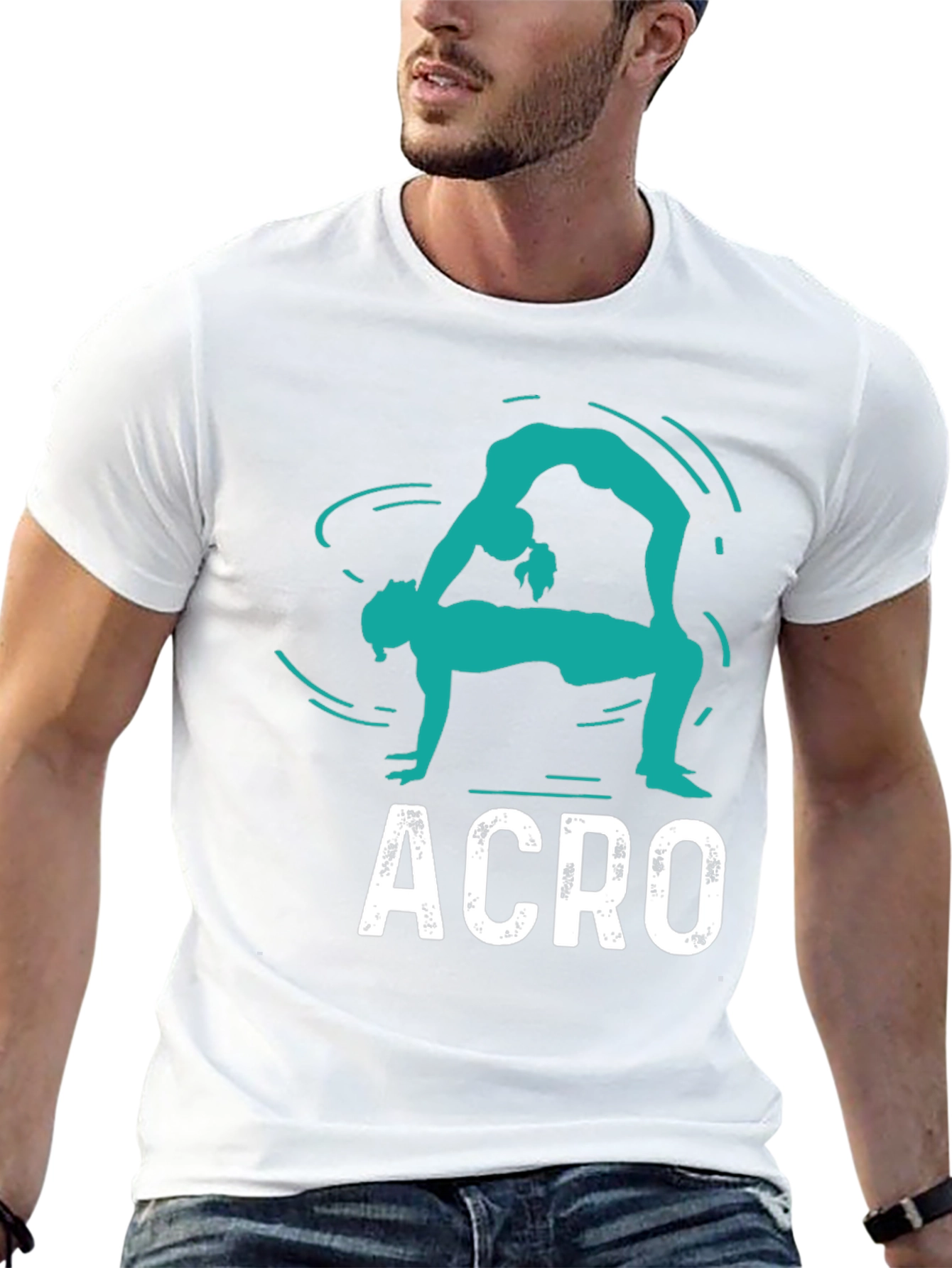 Acro T-Shirt - Black Cotton Graphic Tee