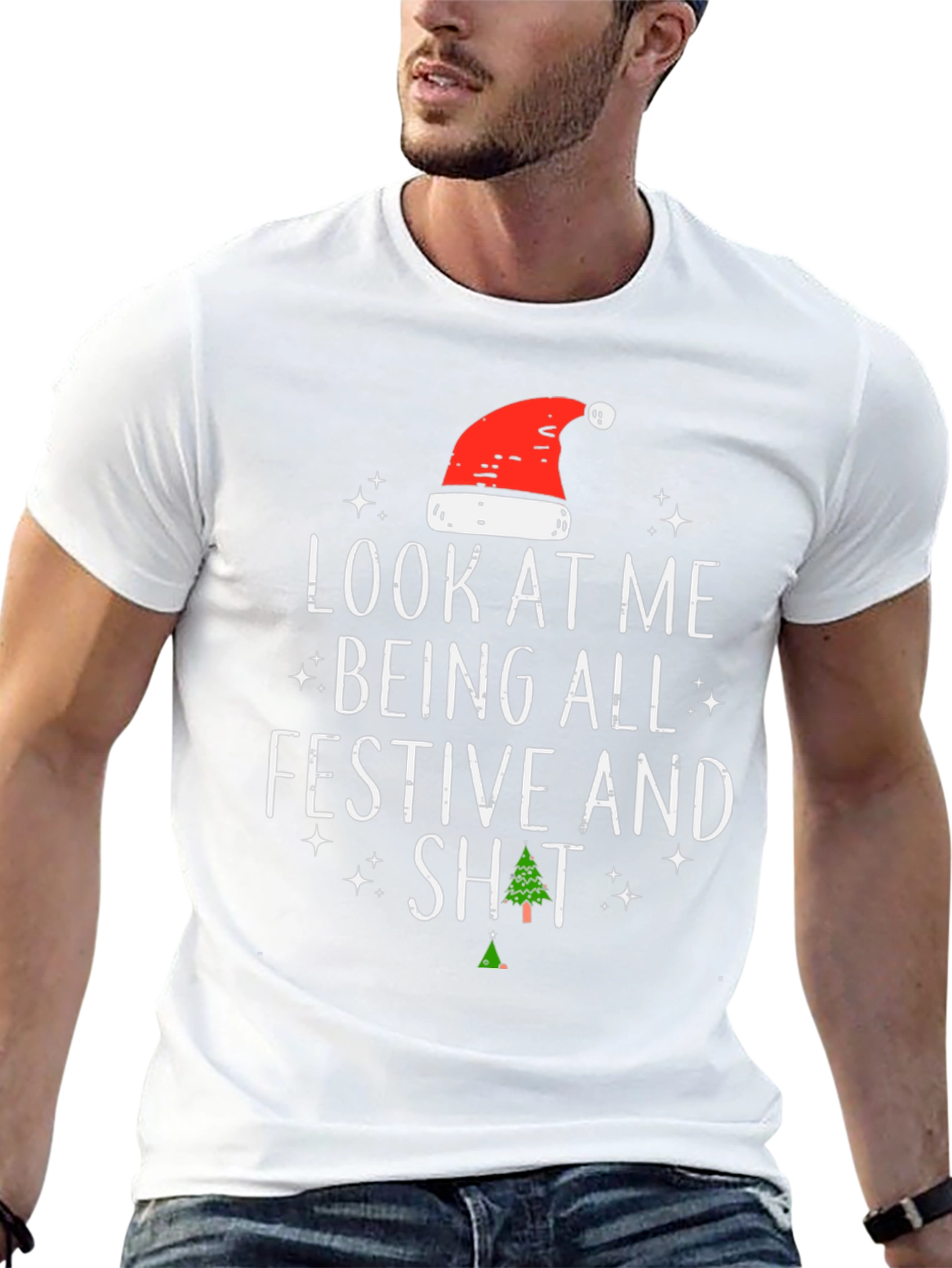 Festive AF Christmas T-Shirt - Funny Holiday Tee