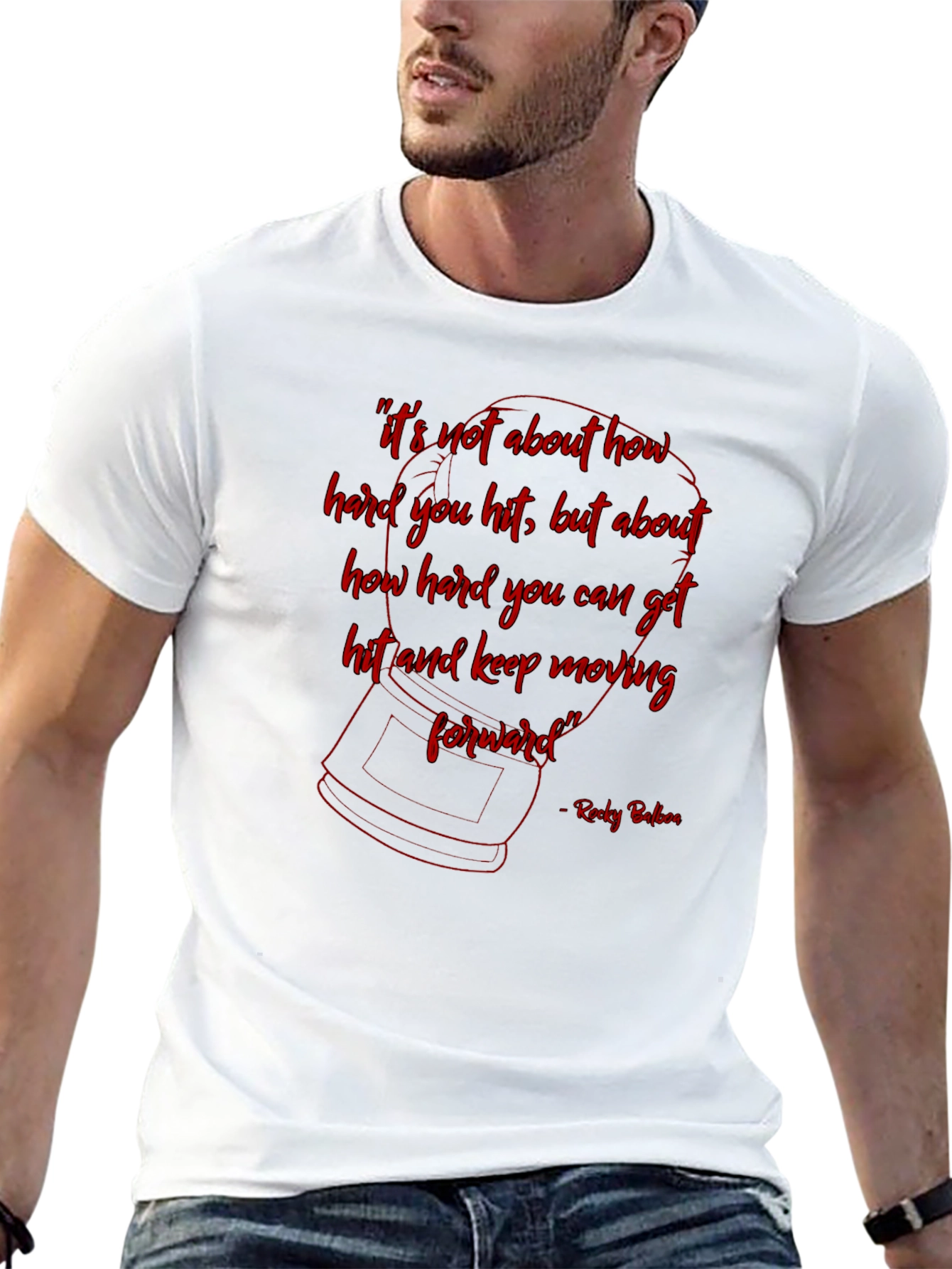 Rocky Balboa Inspirational Quote T-Shirt
