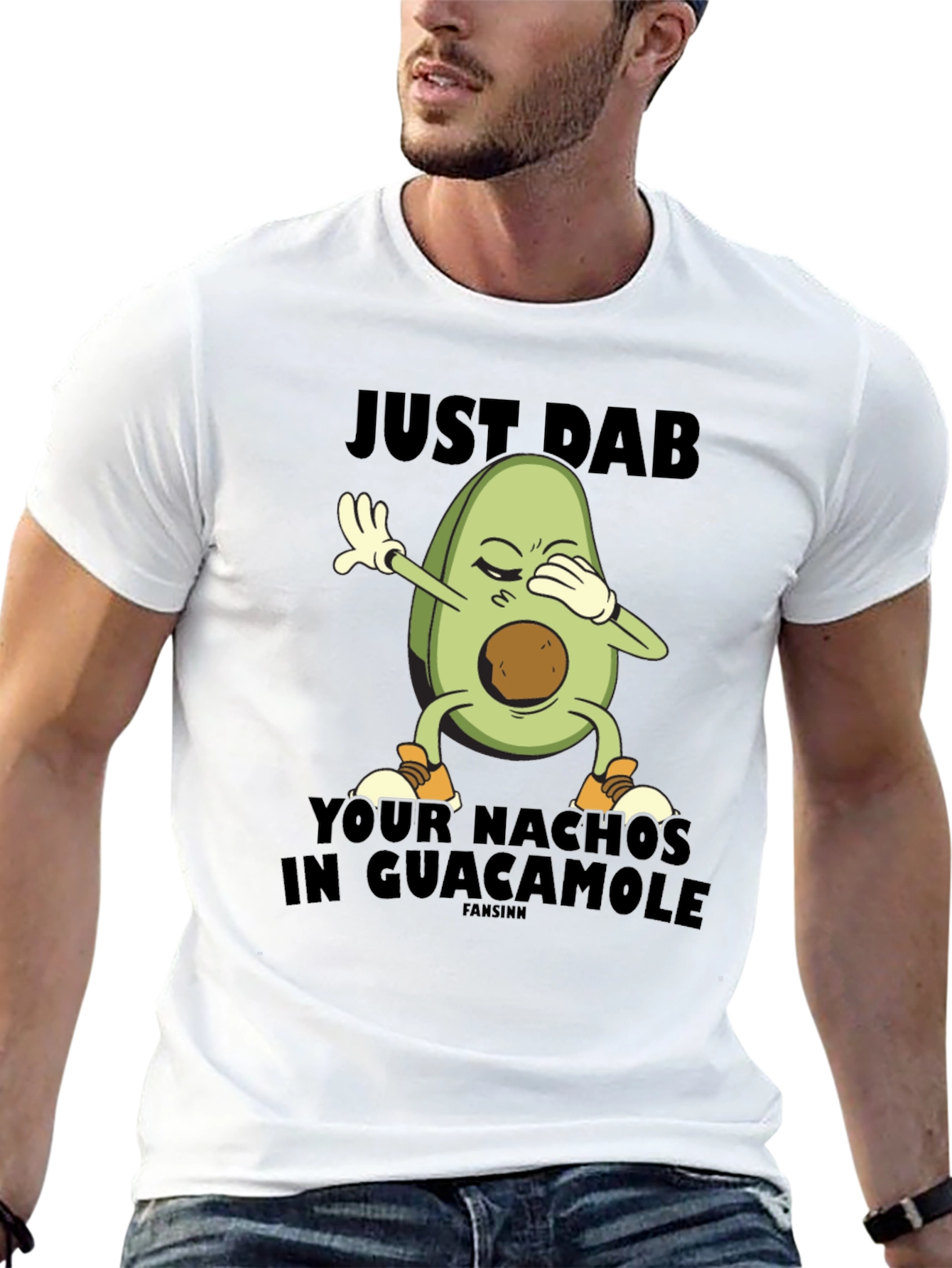 Just Dab Avocado Nachos Guacamole T-Shirt