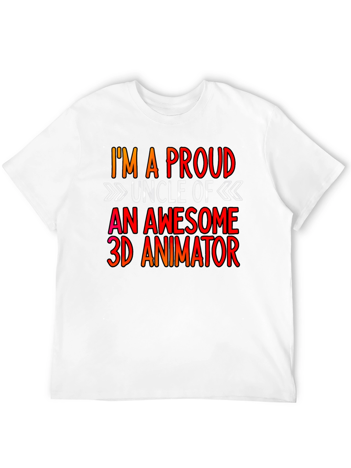Proud Uncle 3D Animator T-Shirt