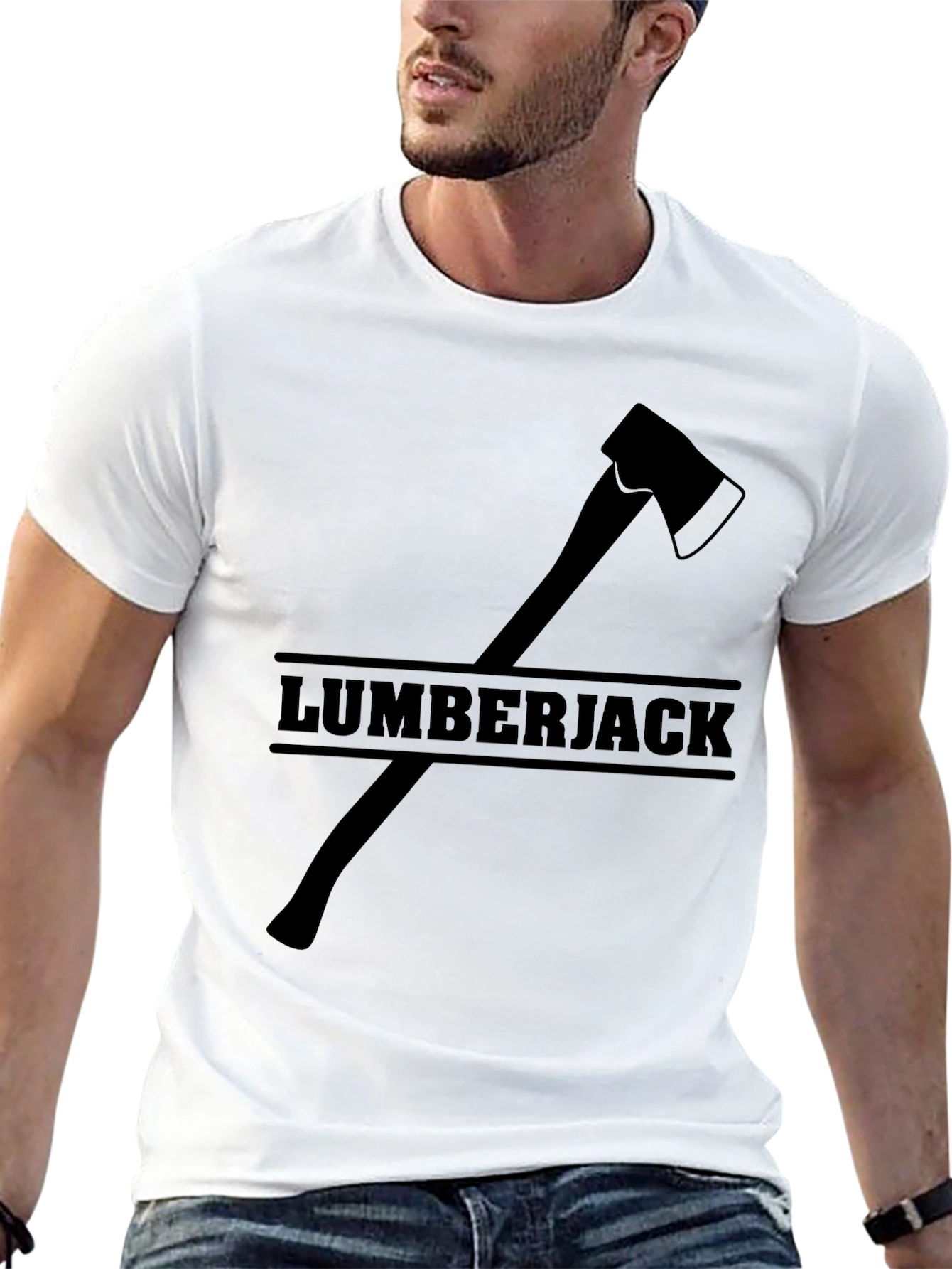 Lumberjack Axe Graphic T-Shirt - Classic Black Tee