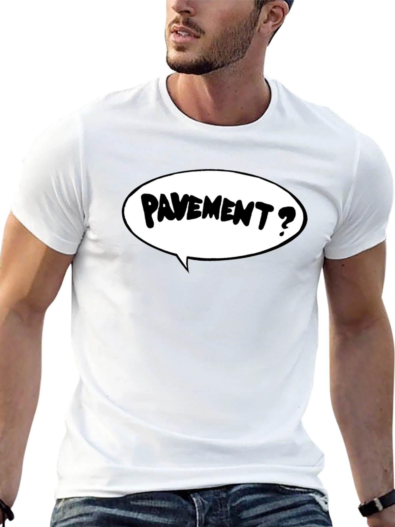 Pavement? T-Shirt - Black Graphic Tee