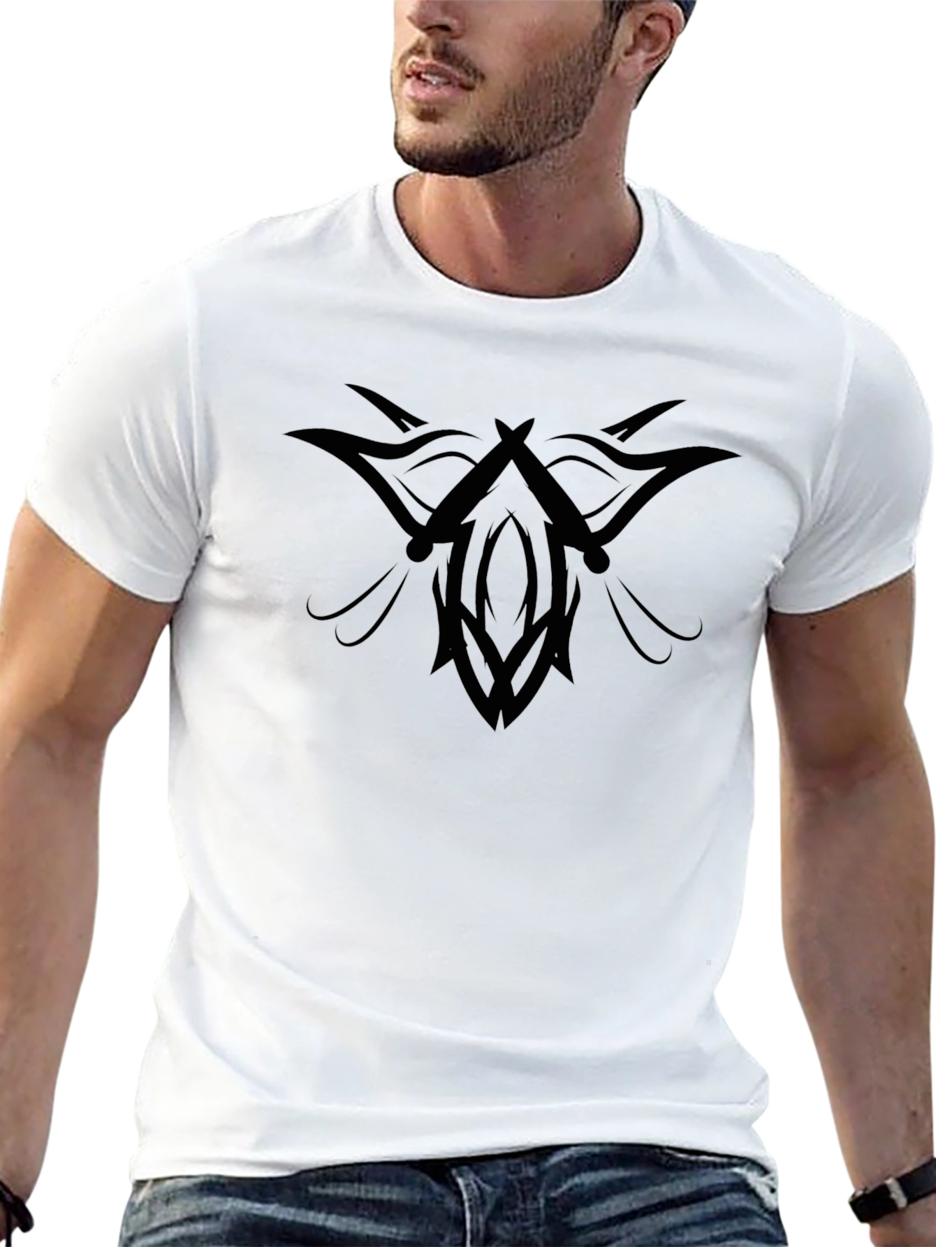 Tribal Graphic Black T-Shirt