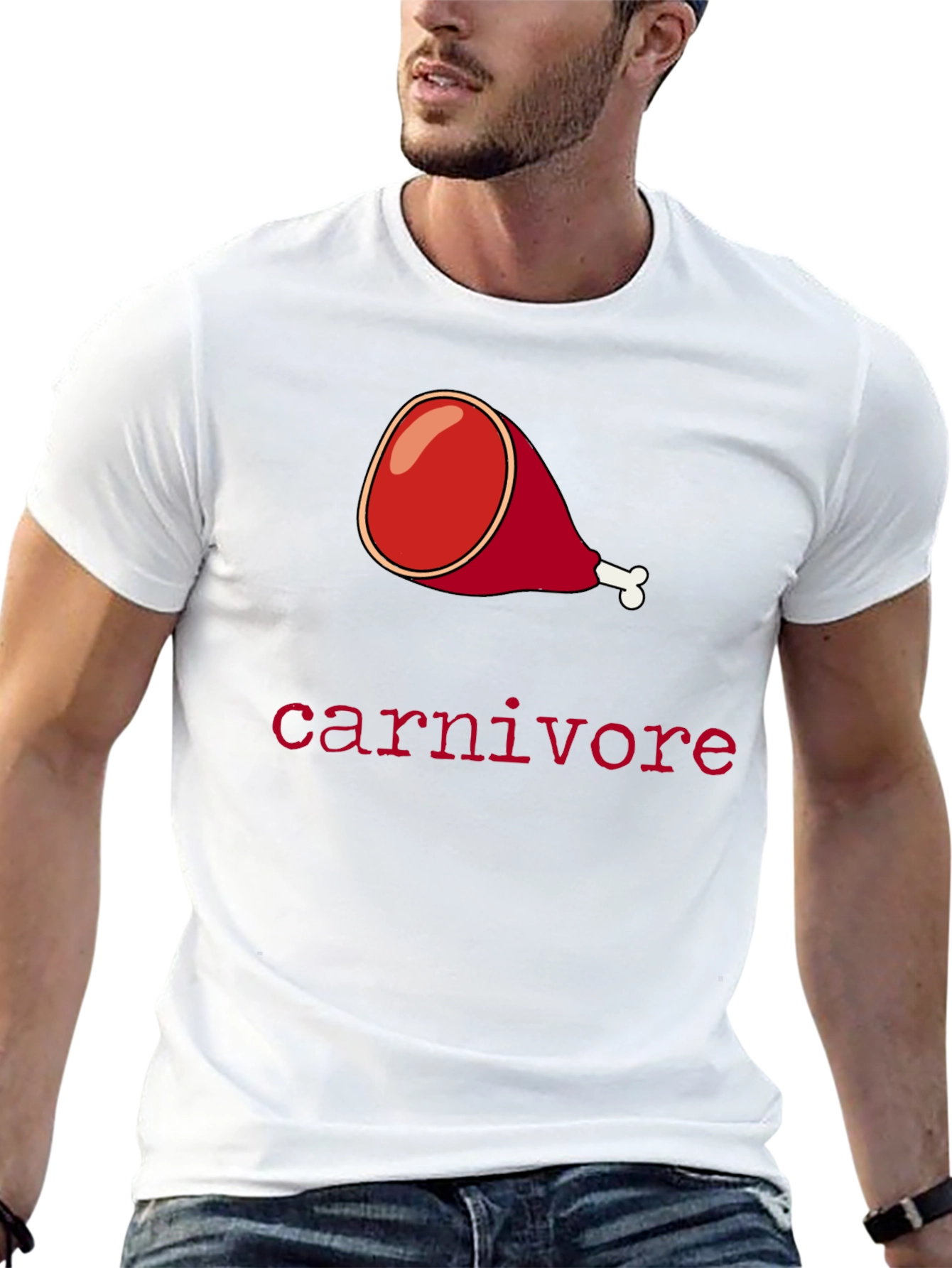 Carnivore Ham Graphic Tee - Meat Lovers T-Shirt