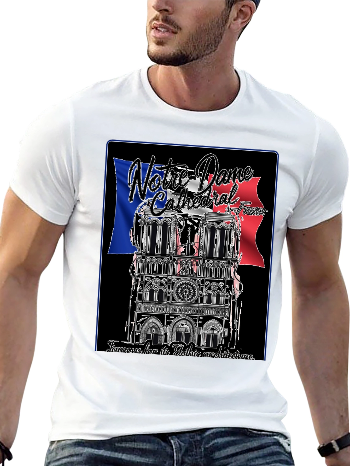 Notre Dame Cathedral France Graphic T-Shirt