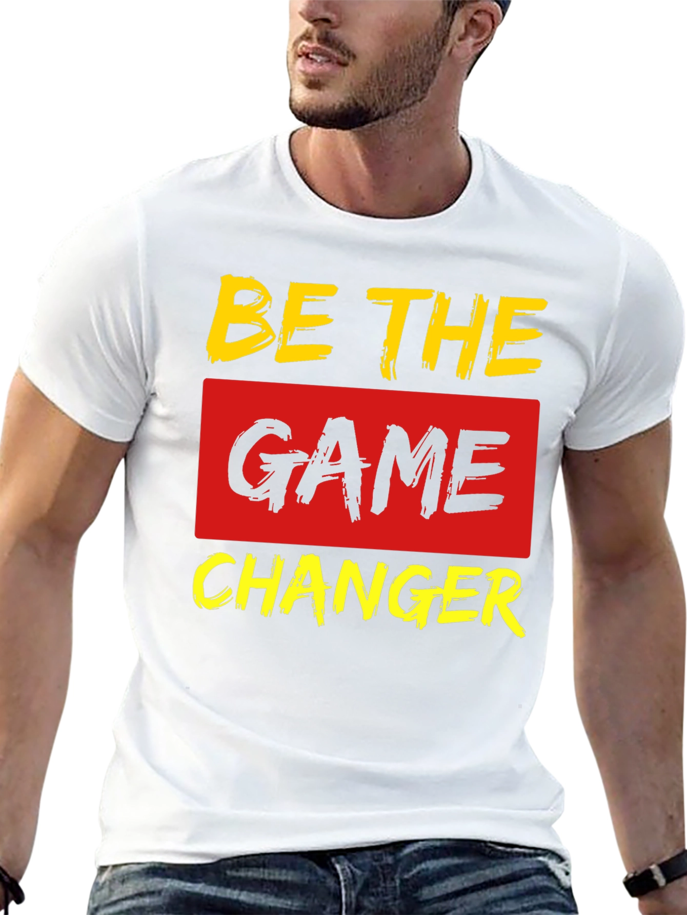 Be The Game Changer Black Graphic T-Shirt