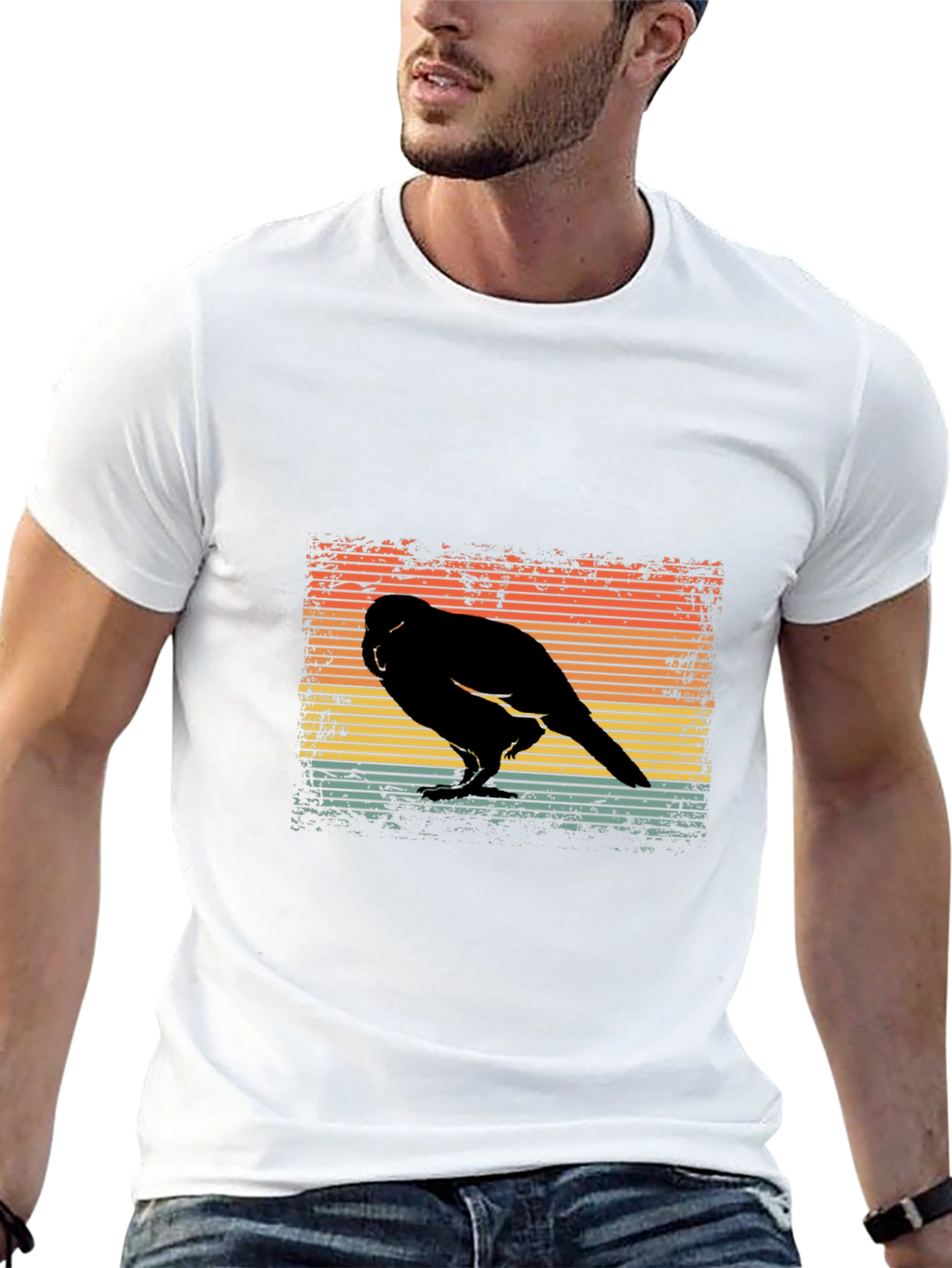 Retro Bird Silhouette T-Shirt