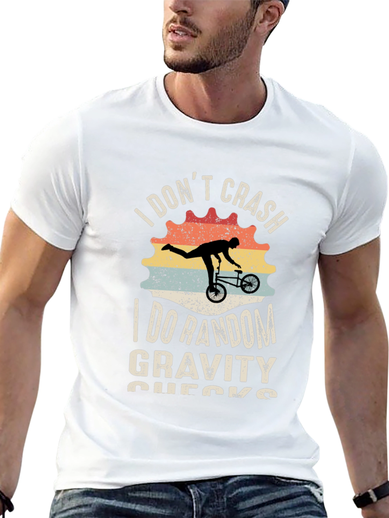 I Dont Crash Funny BMX Bike T-Shirt