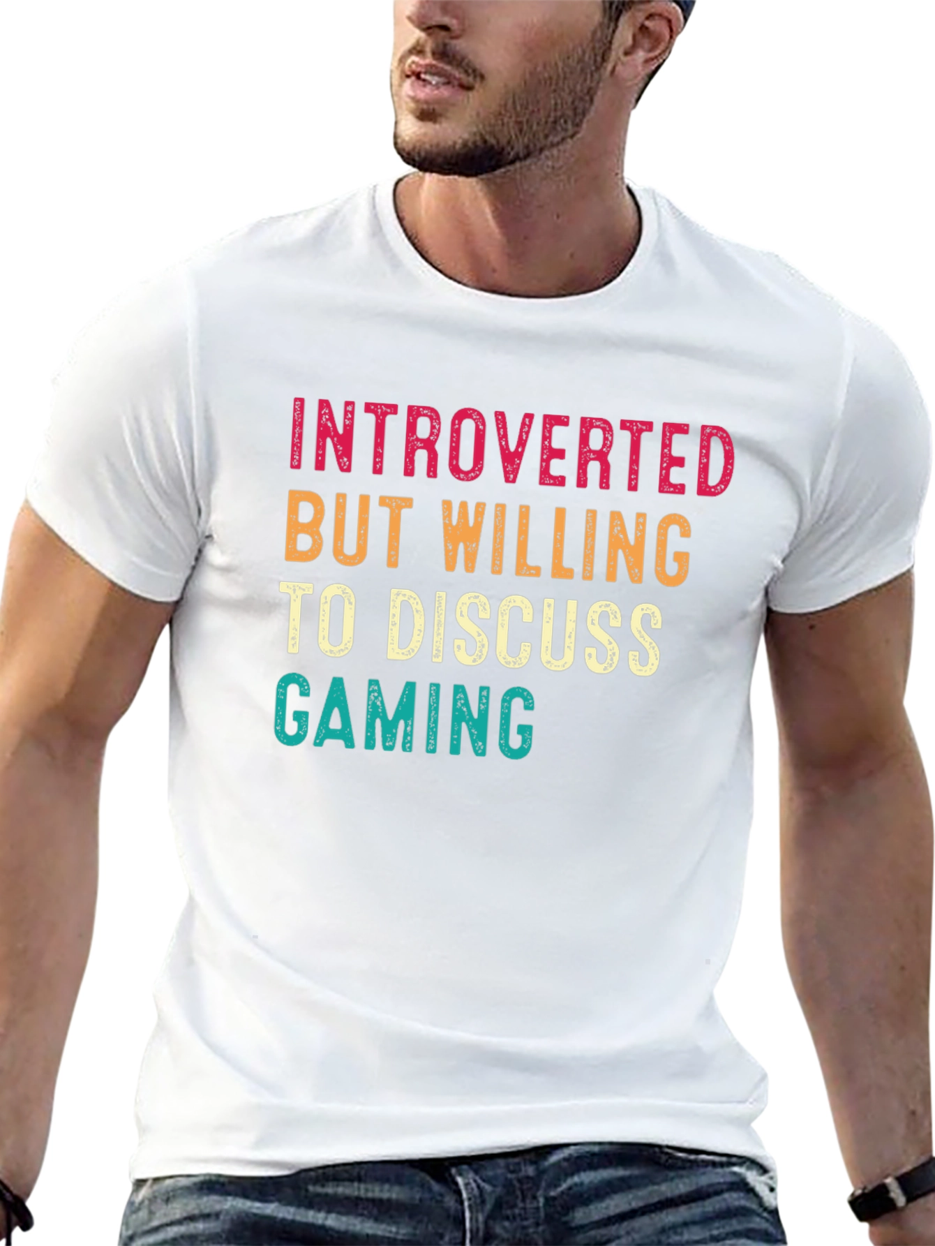 Introverted Gamer Tee - Discuss Gaming T-Shirt