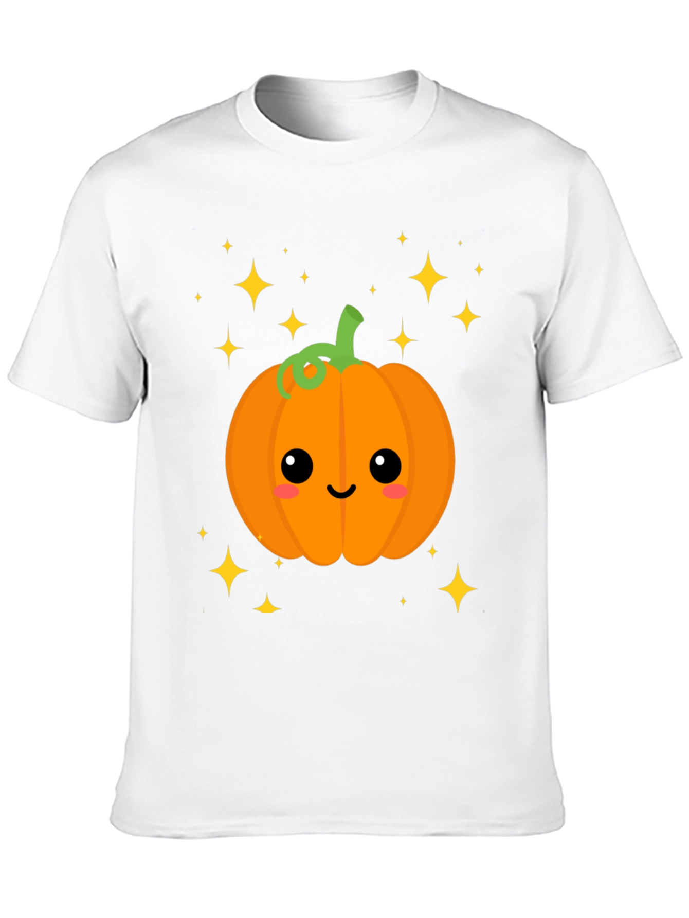 Cute Pumpkin Face Graphic Tee - Halloween Style