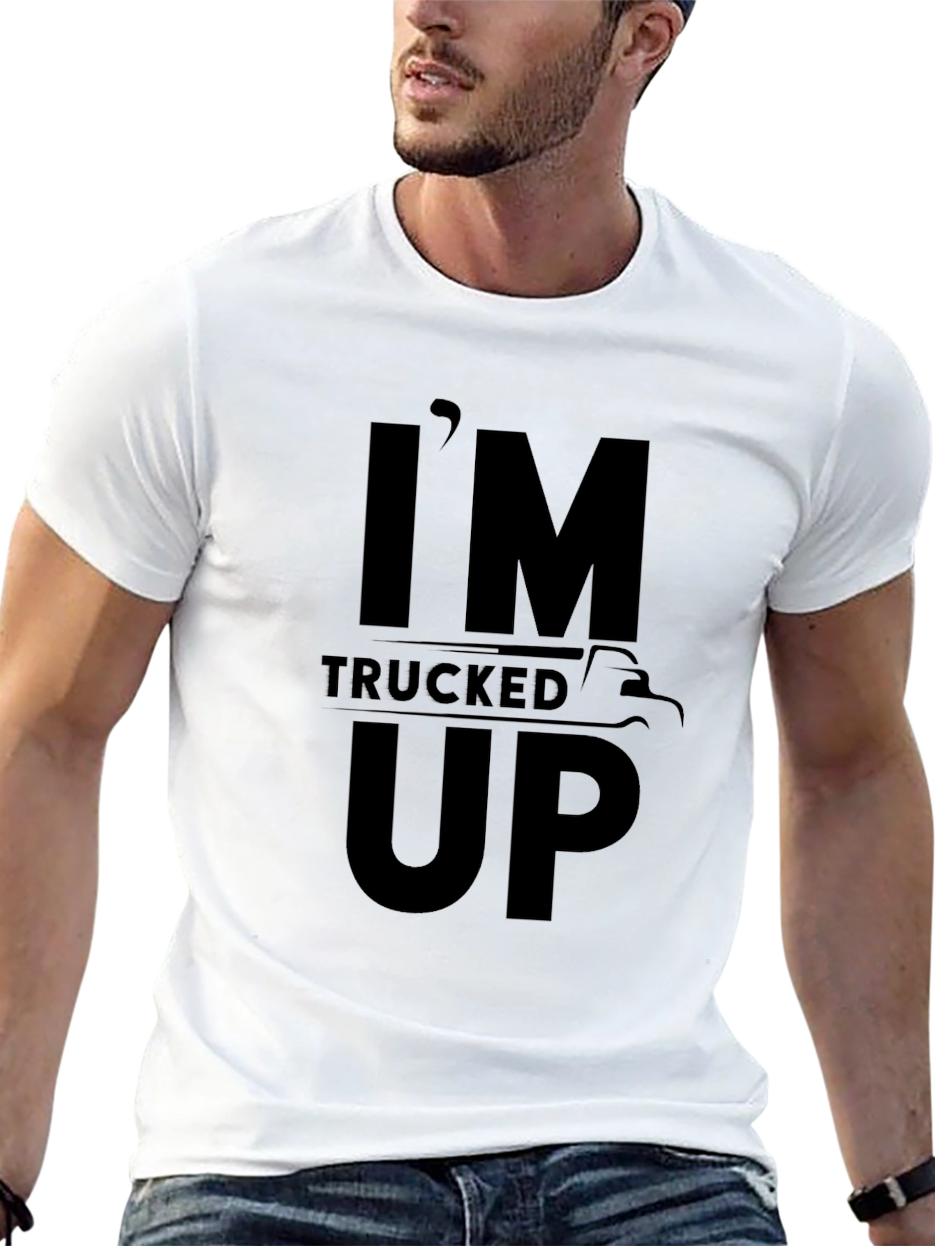 Im Trucked Up Graphic T-Shirt - Black