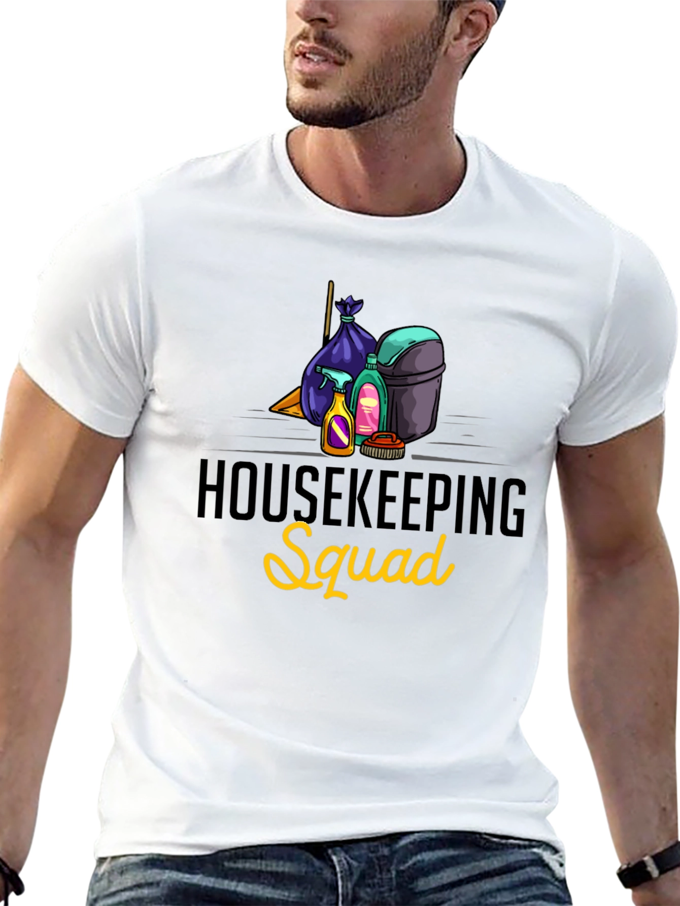 Housekeeping Squad Graphic T-Shirt