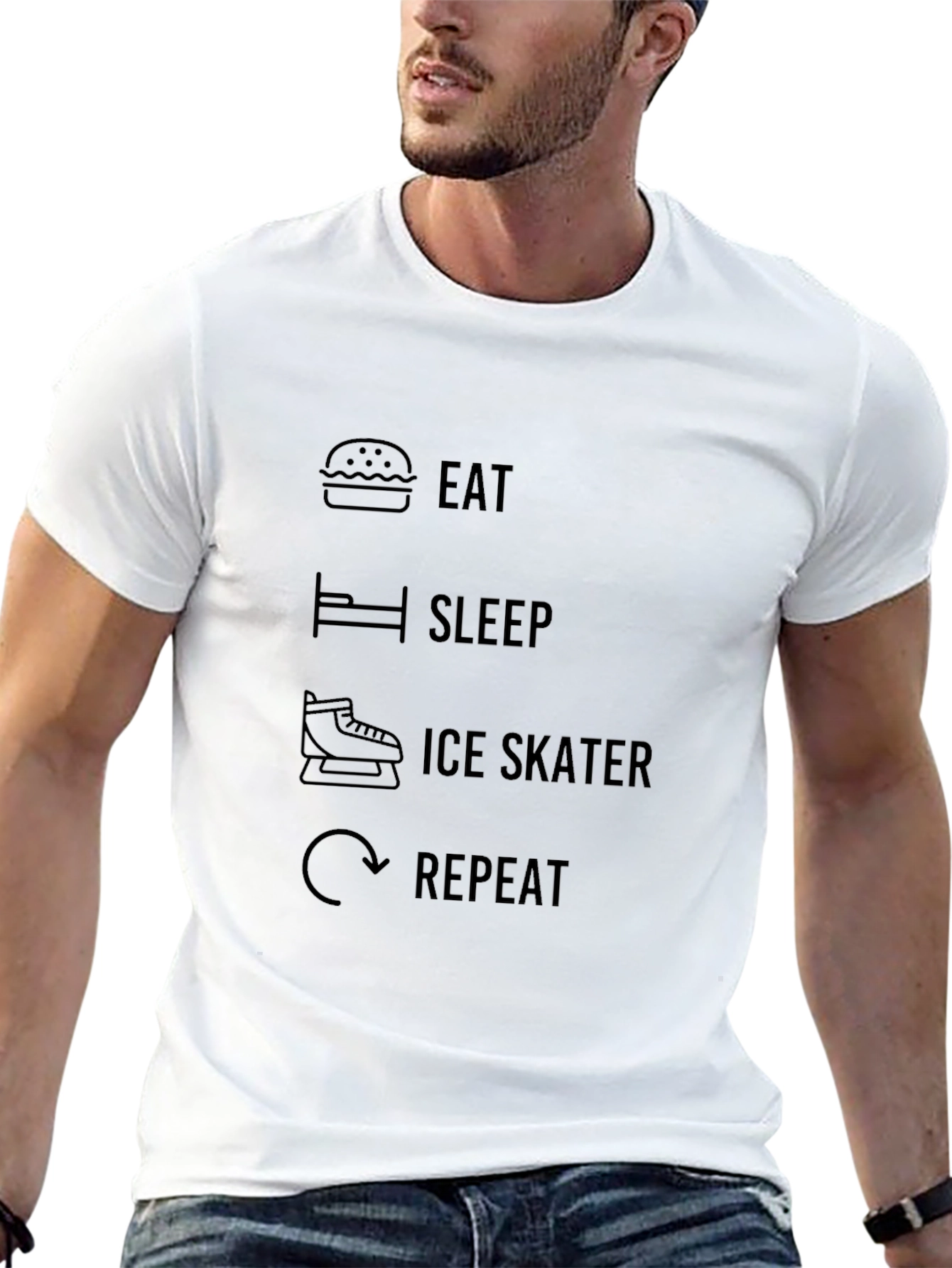 Eat Sleep Ice Skater Repeat T-Shirt