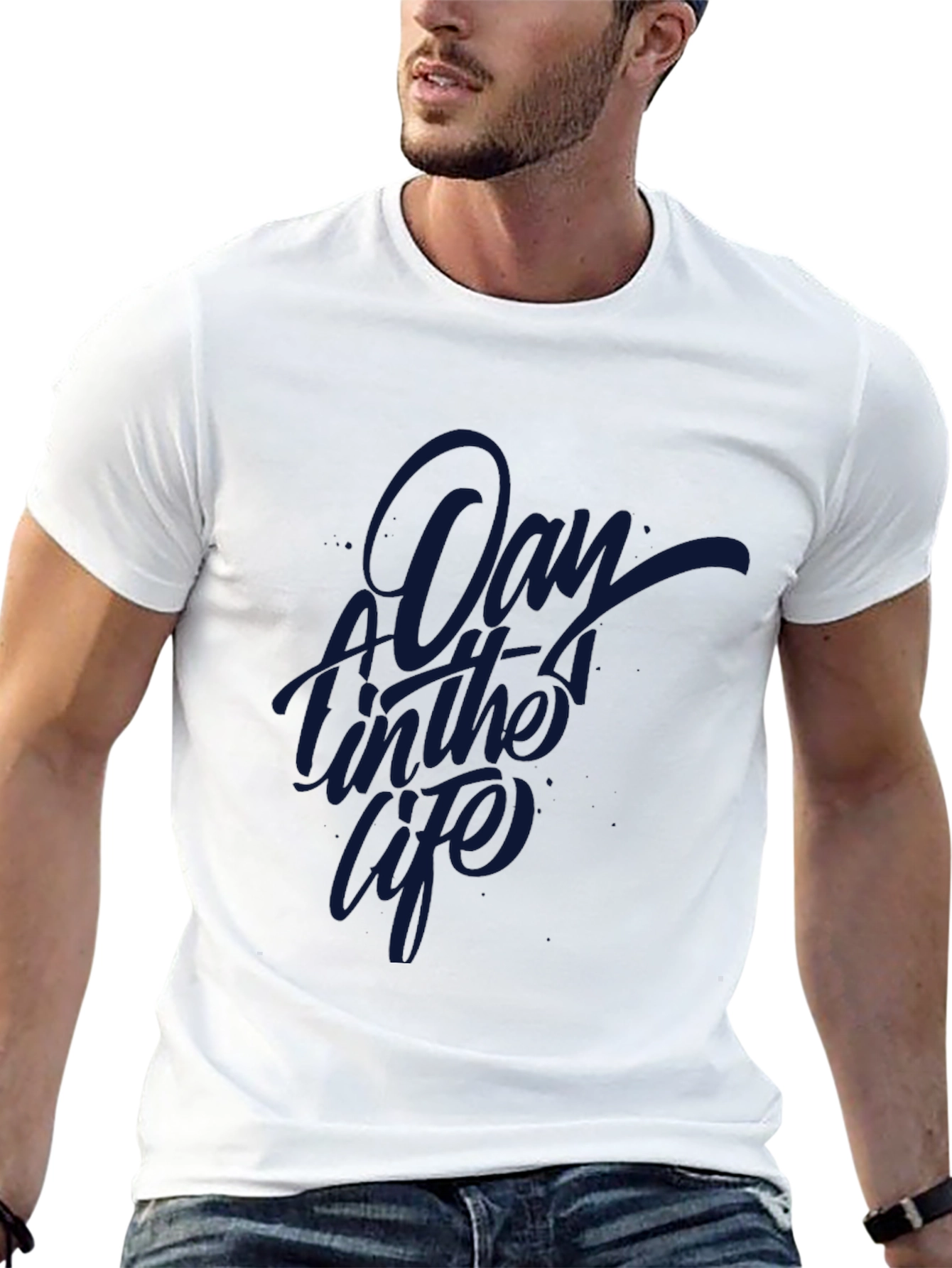 A Day in the Life Black Graphic Tee