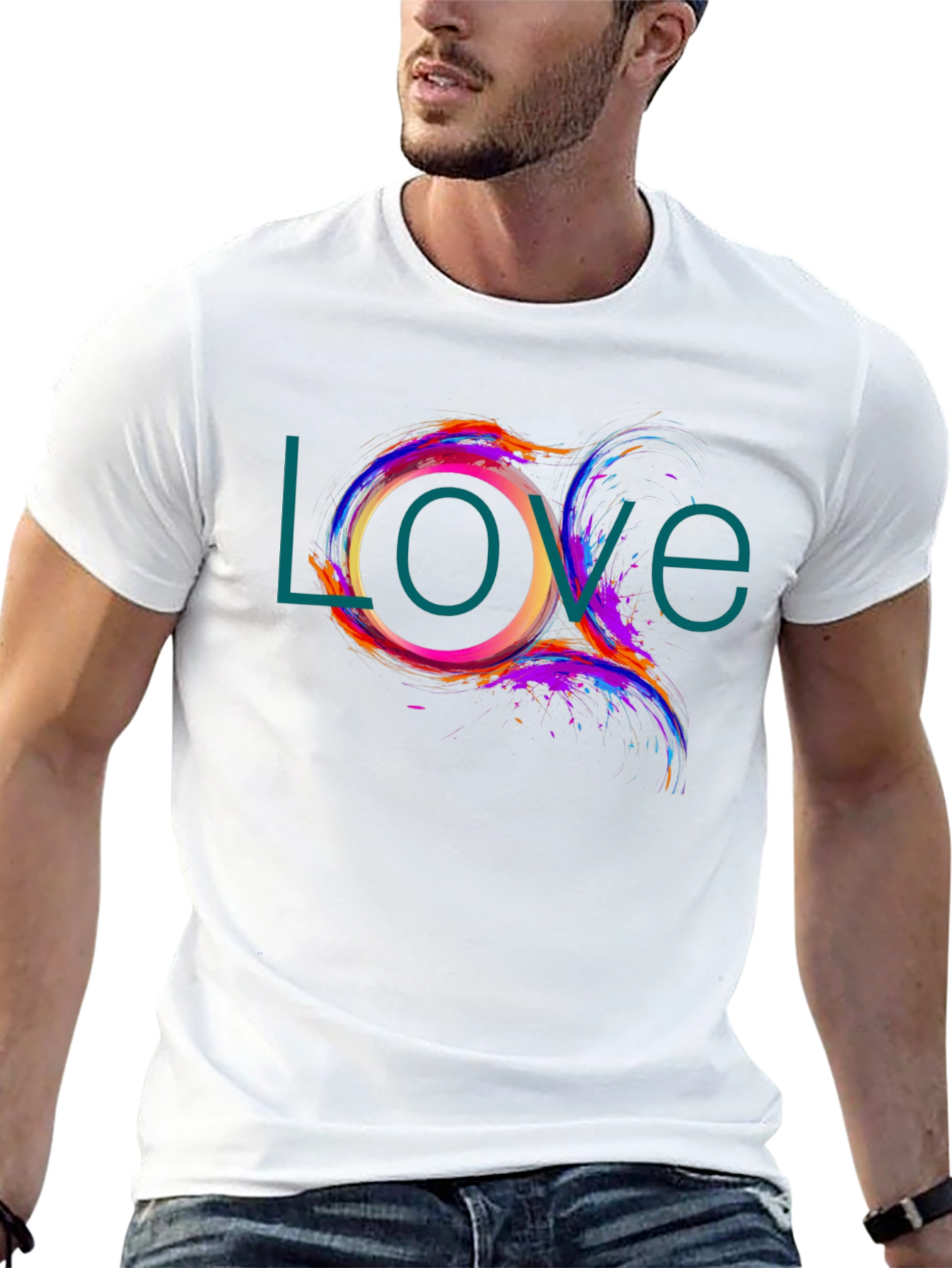 Love Design Black T-Shirt