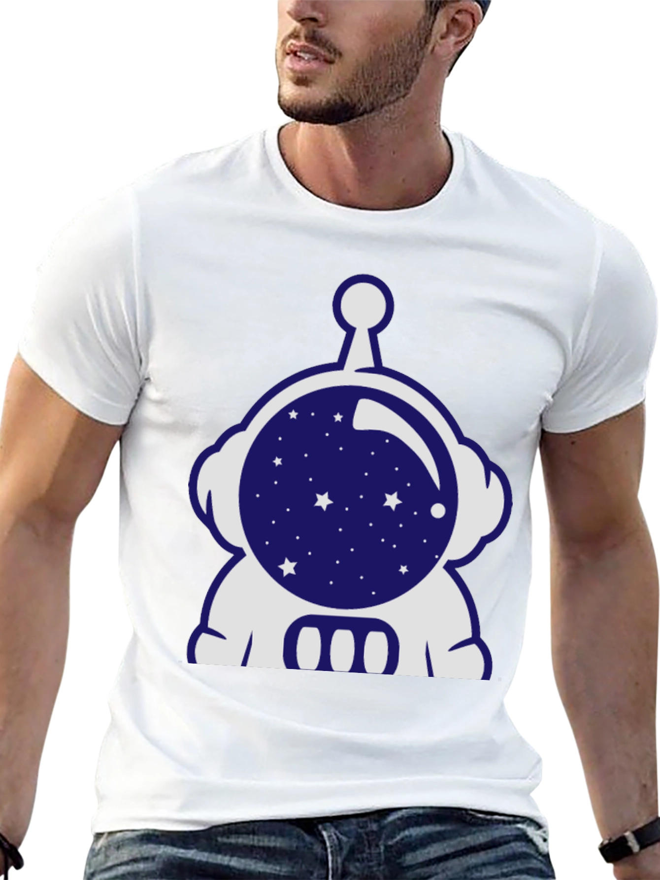 Astronaut Graphic Tee - Black T-Shirt