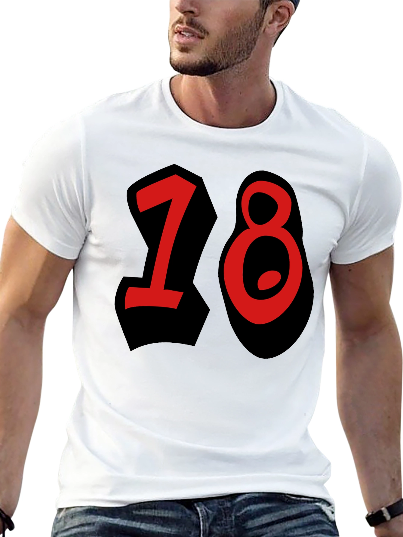 18th Birthday Black T-Shirt for Men
