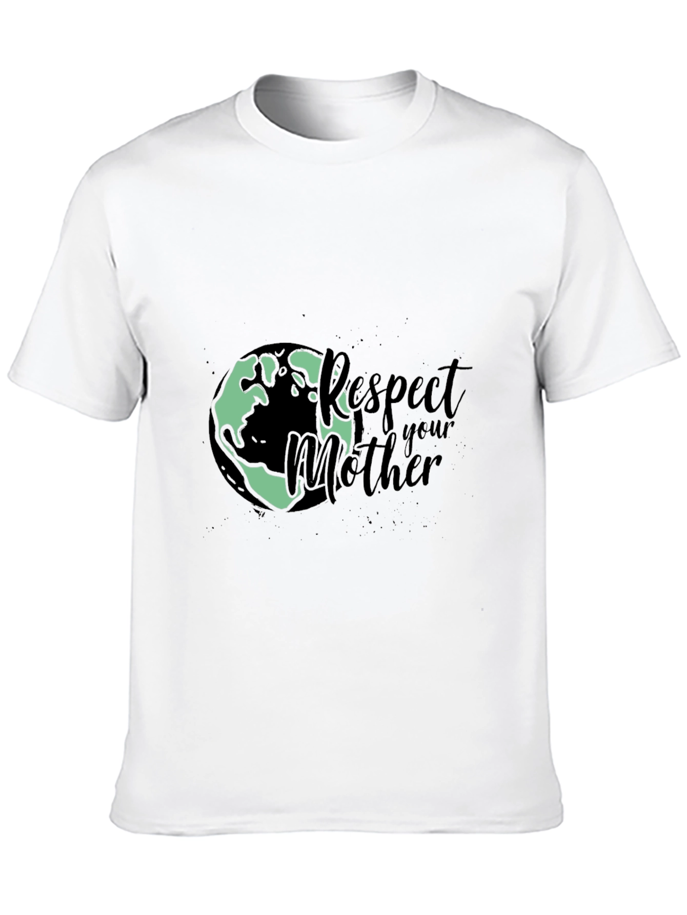 Respect Your Mother Earth T-Shirt - Black