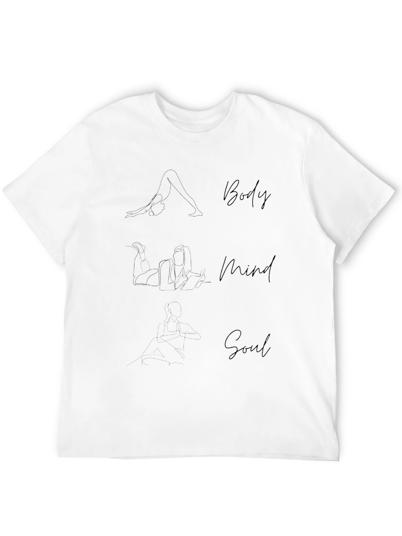 Body Mind Soul Yoga T-Shirt - Unisex Cotton Tee