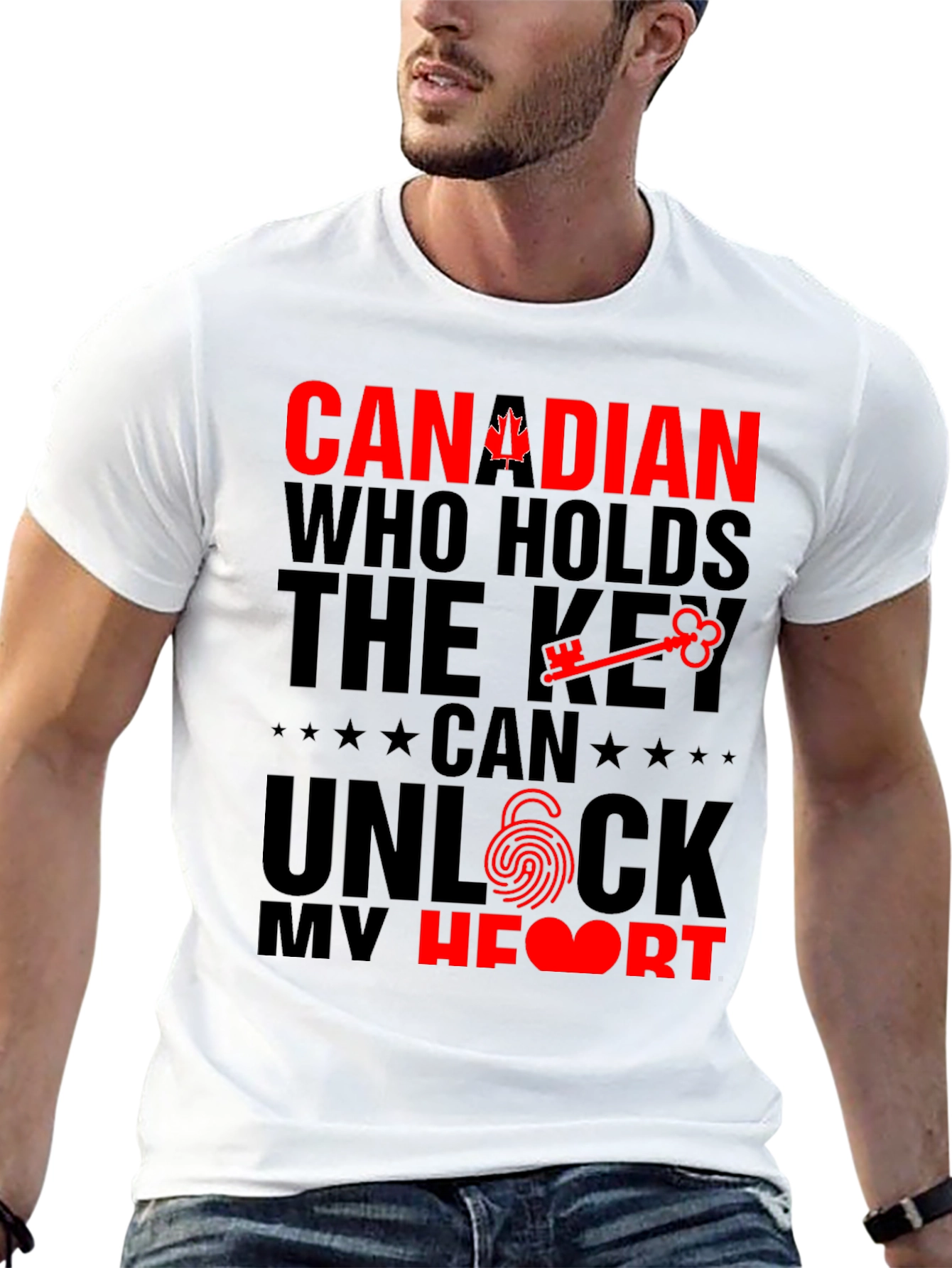 Canadian Pride T-Shirt - Key to My Heart