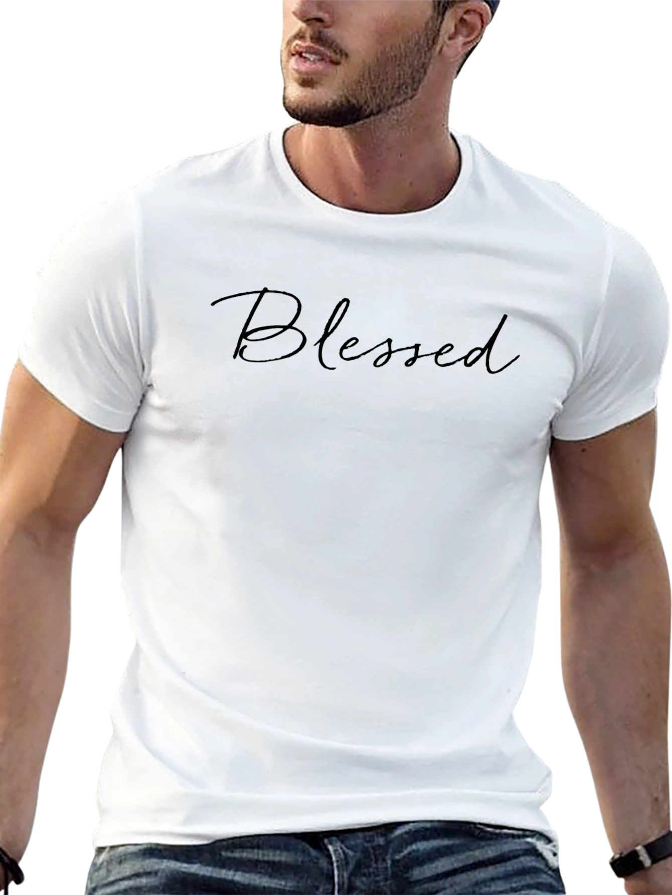 Blessed Script Black T-Shirt