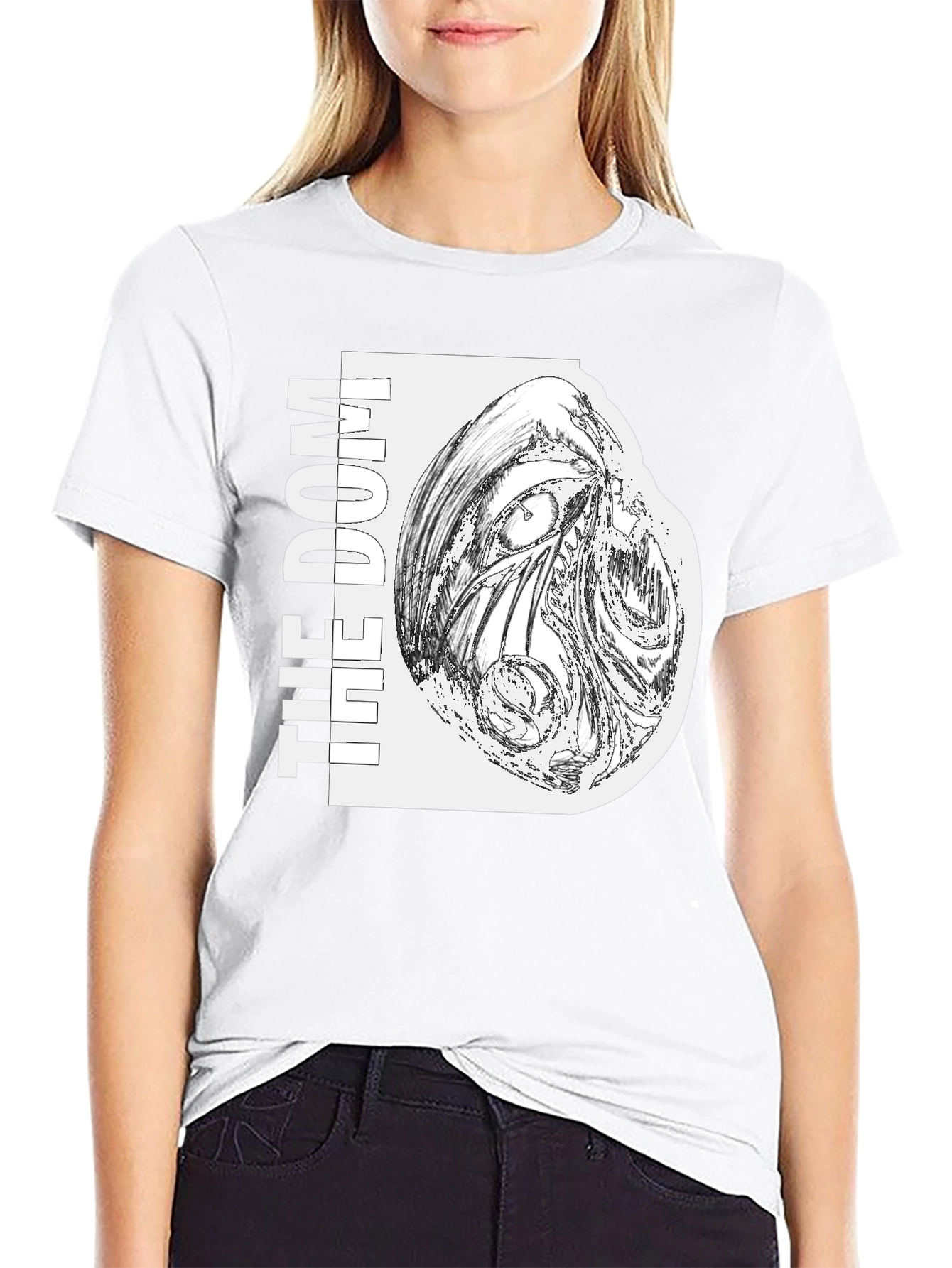 The Dom Graphic Tee - Black Cotton T-Shirt